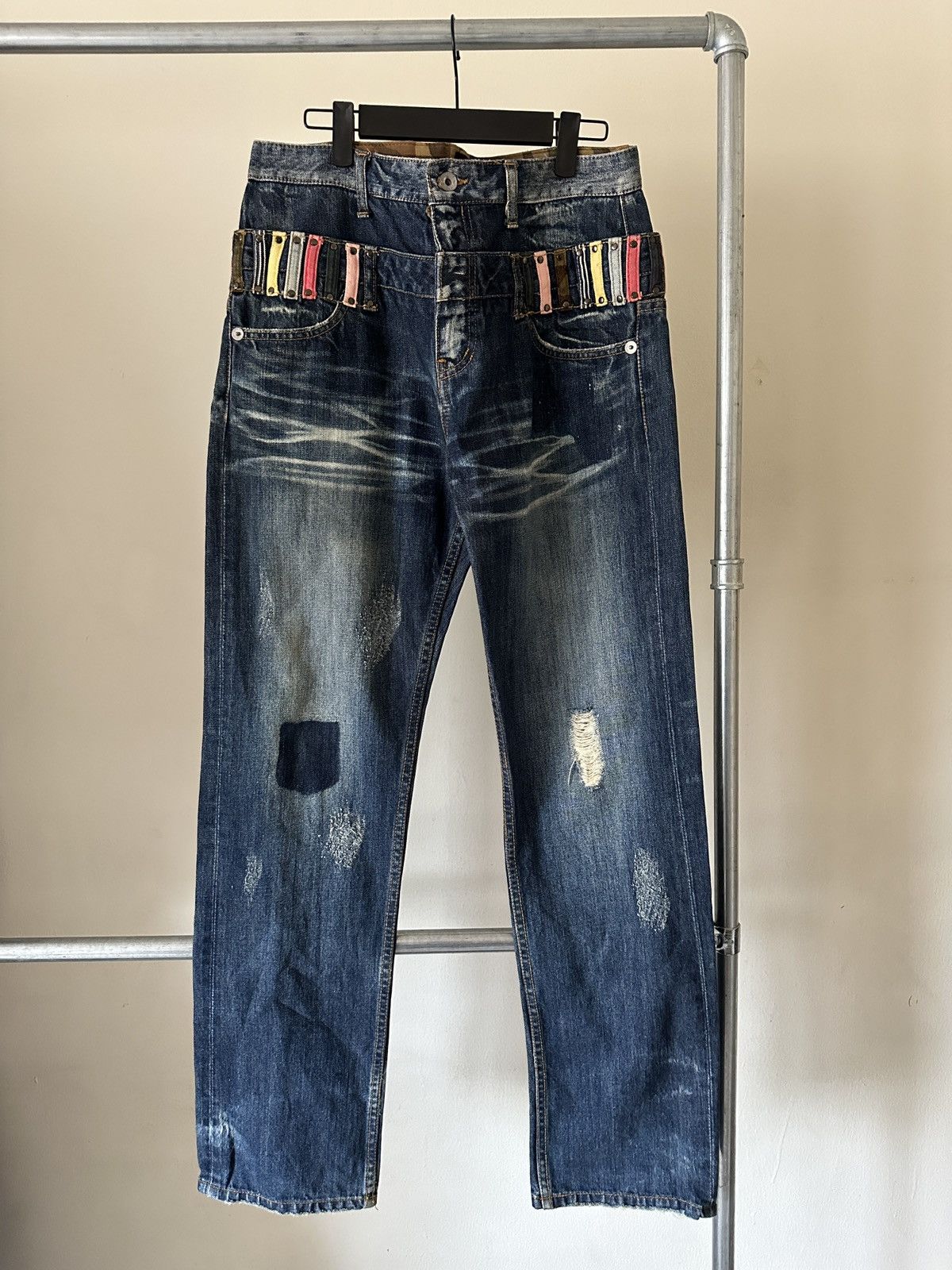 Japanese Brand 2000s Jackrose Double waist jeans Size US 32 / EU 48 - 1 Thumbnail