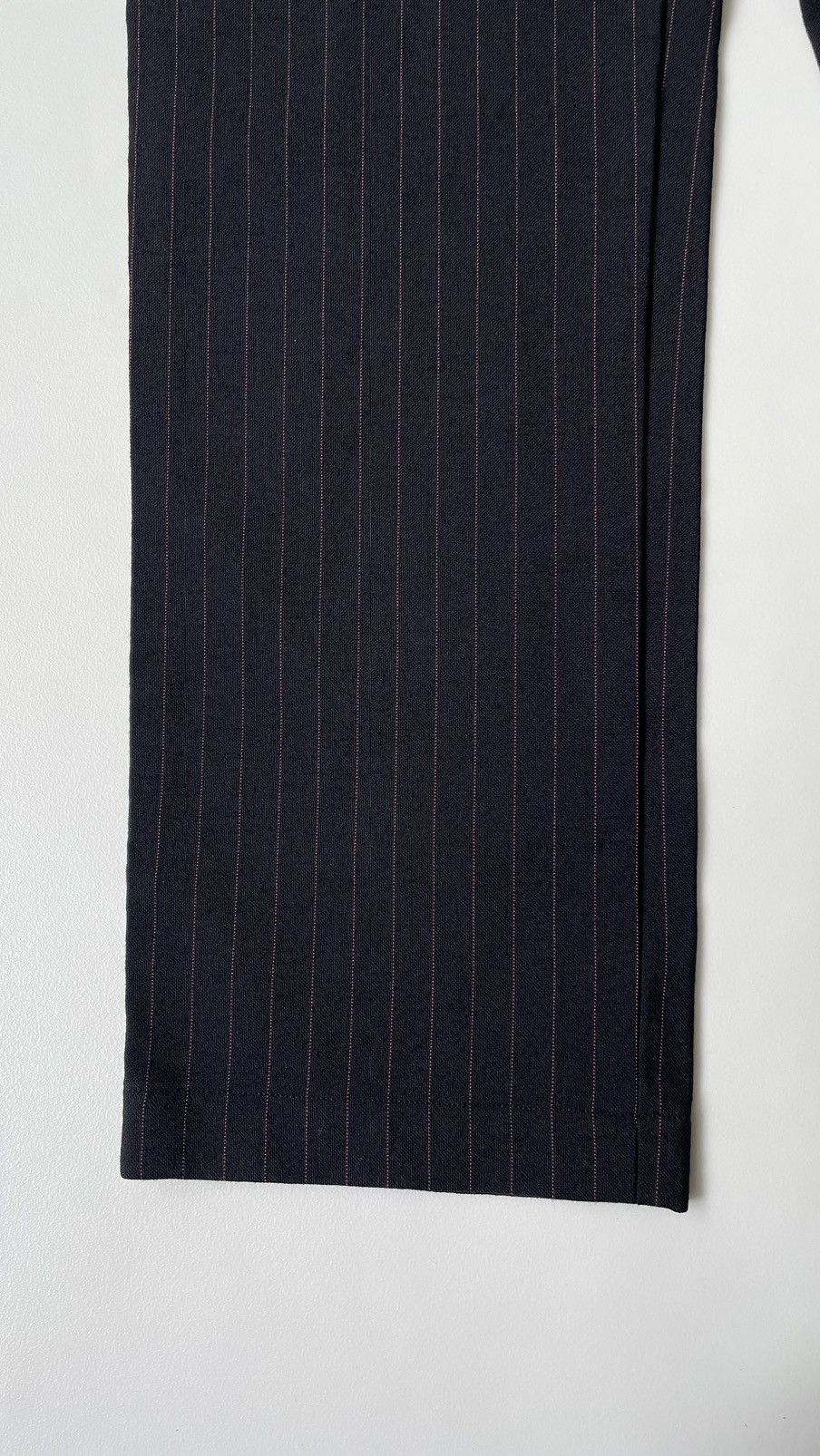Comme des Garcons A/W 04 Blue/Pink Pinstripe Wool Trousers Size US 32 / EU 48 - 10 Thumbnail
