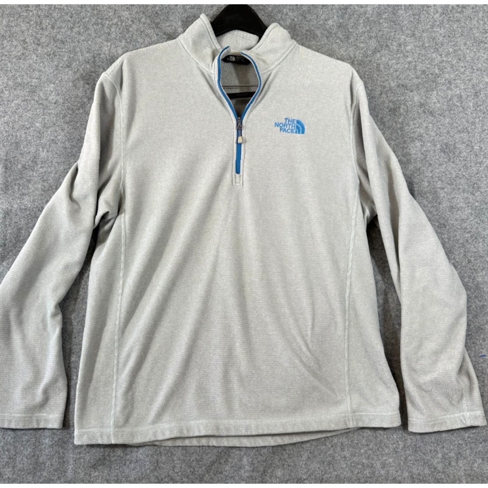 The North Face The North Face Jacket Mens L Gray Fleece 1/4 Zip Long Sleeve Pullover Activewear Logo Size US L / EU 52-54 / 3 - 2 Thumbnail