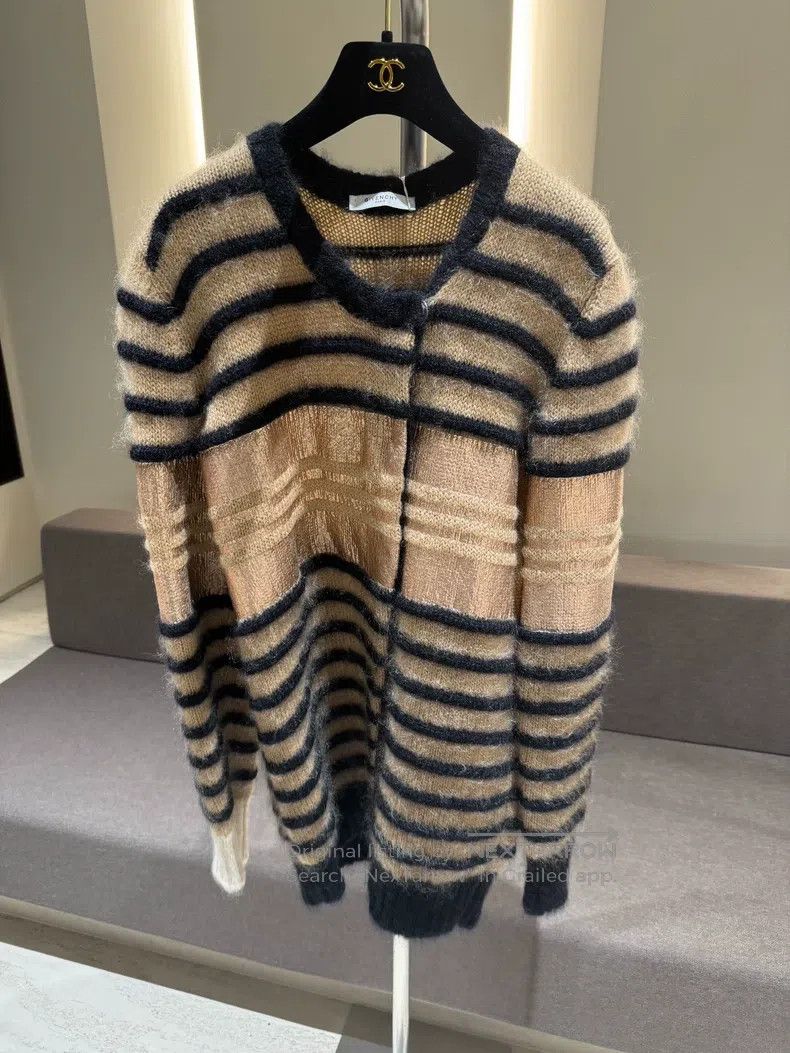Givenchy Givenchy Striped and Colored Mohair Cardigan Size US M / EU 48-50 / 2 - 1 Thumbnail