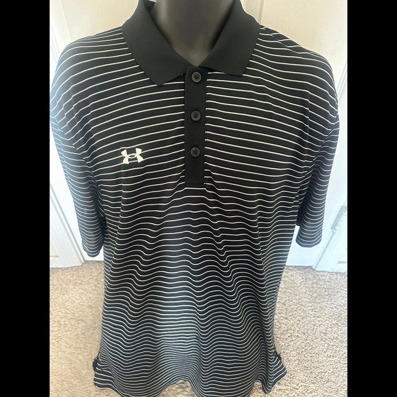 Under Armour Mens Used Black White Stripe Size US XL / EU 56 / 4 - 1 Thumbnail