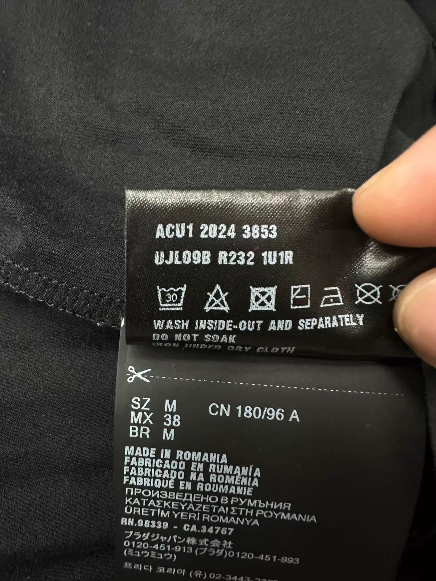 Prada Prada 25SS Nylon Paneled Triangle Logo Longsleeve M New Size M / US 6-8 / IT 42-44 - 4 Thumbnail