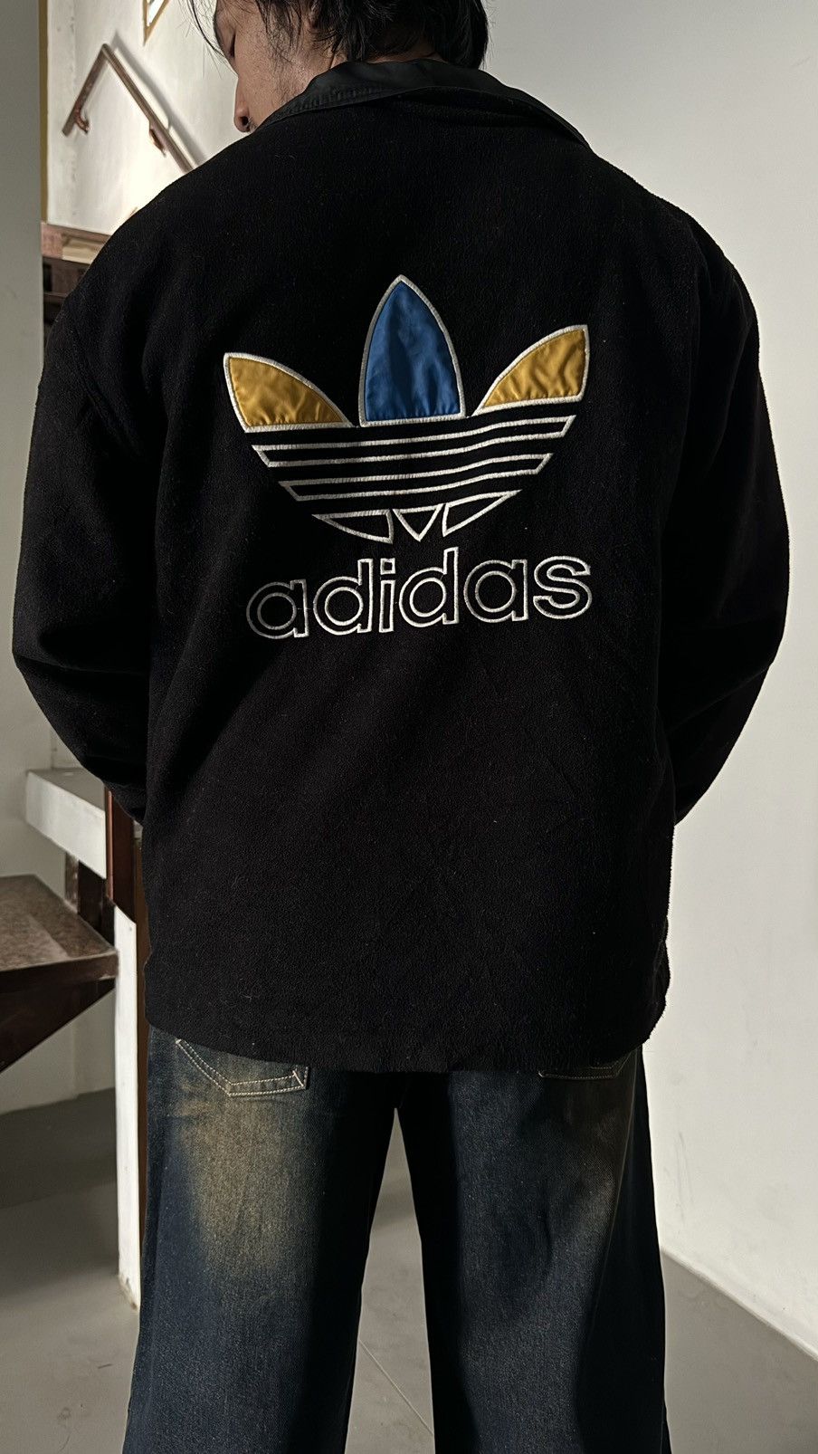 Adidas Vintage Adidas Big Trefoil Jacket Size US L / EU 52-54 / 3 - 12 Thumbnail
