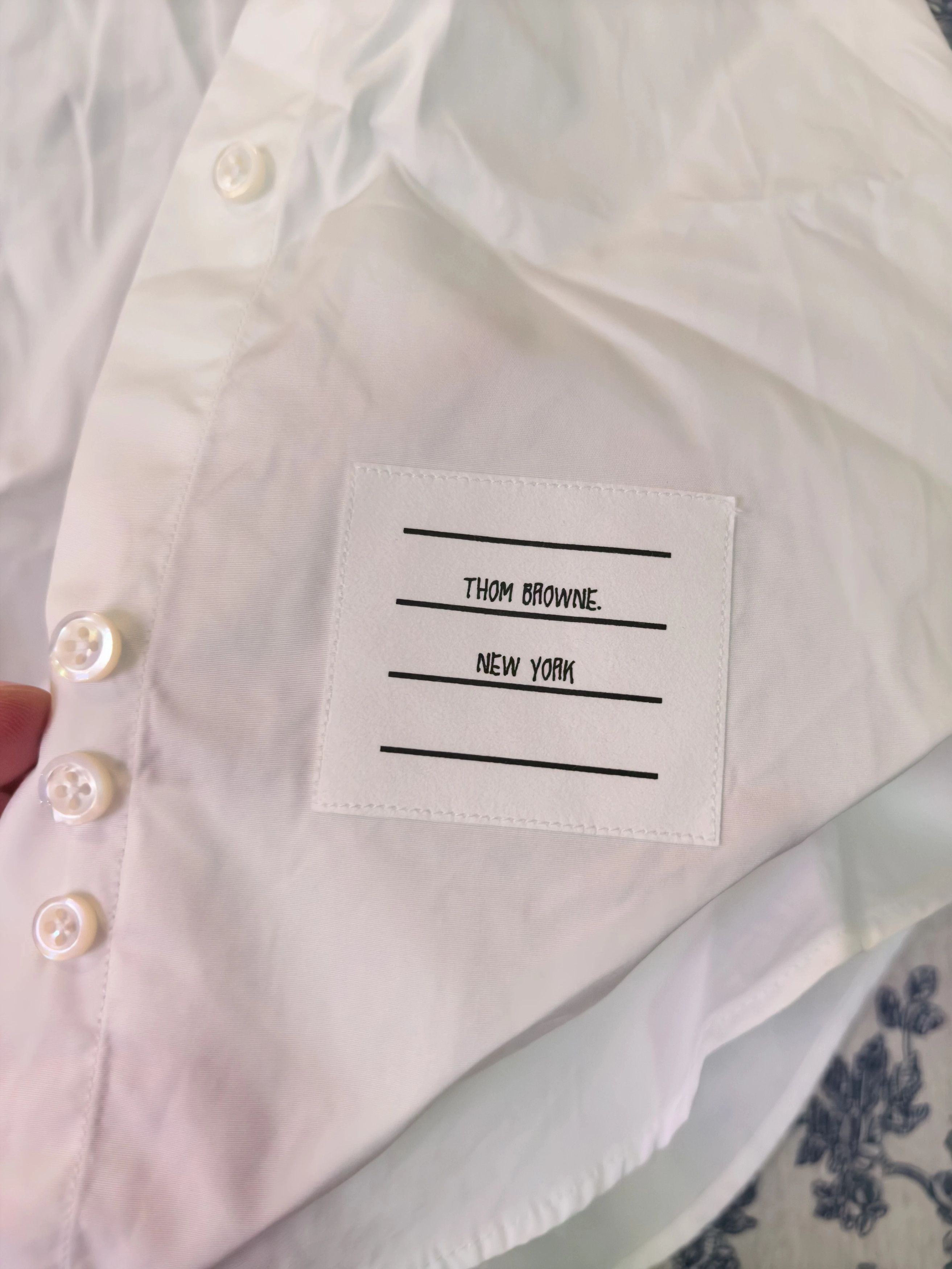 Thom Browne Thom Browne White LS Shirt 40 Near New Size S / US 4 / IT 40 - 5 Thumbnail
