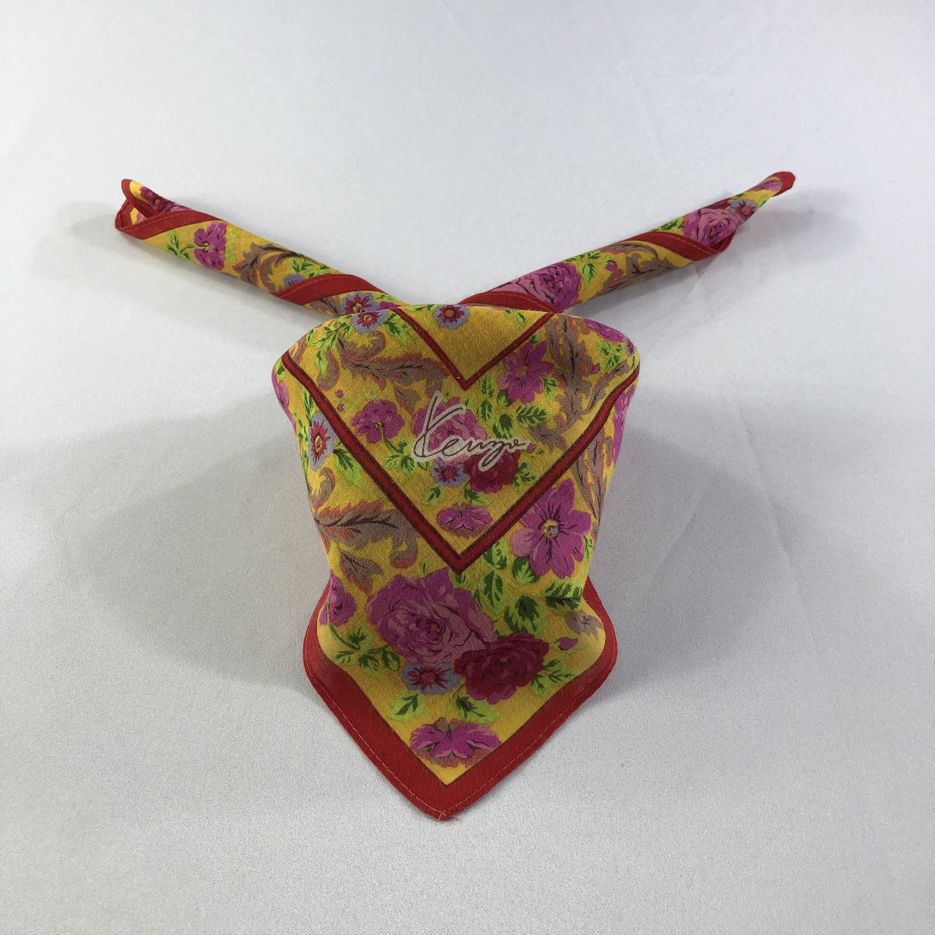 Kenzo Kenzo Floral Handkerchief Neckerchief Bandana H1836 Size ONE SIZE - 1 Thumbnail