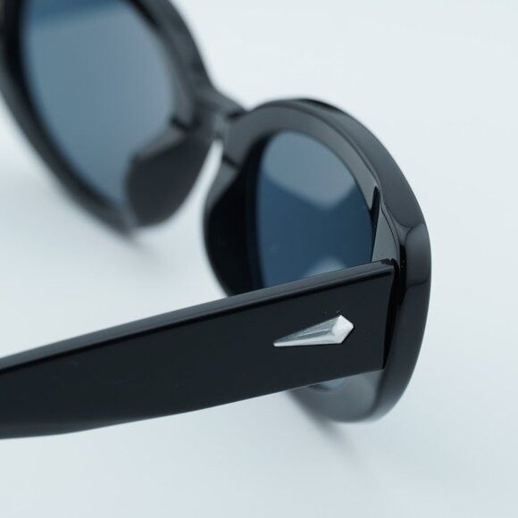 Rag & Bone Rag & Bone RNB1061/S 0807 IR Sunglasses Black Cat Eye Frame Size ONE SIZE - 5 Thumbnail