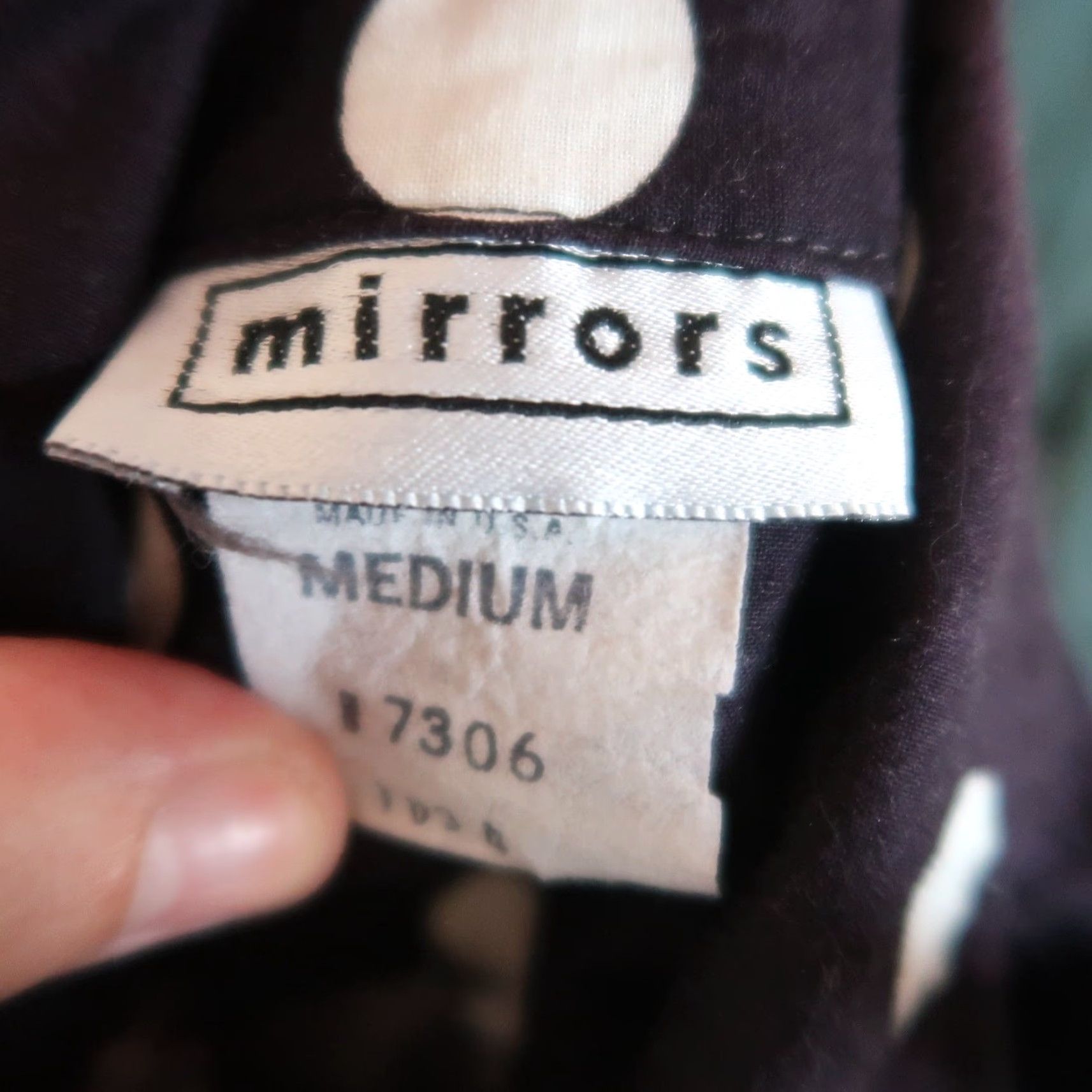 Vintage VINTAGE Mirrors Polka Dot Button-Down Top M Women Long Sleeve Black White 90s 80s Casual Size M / US 6-8 / IT 42-44 - 5 Thumbnail