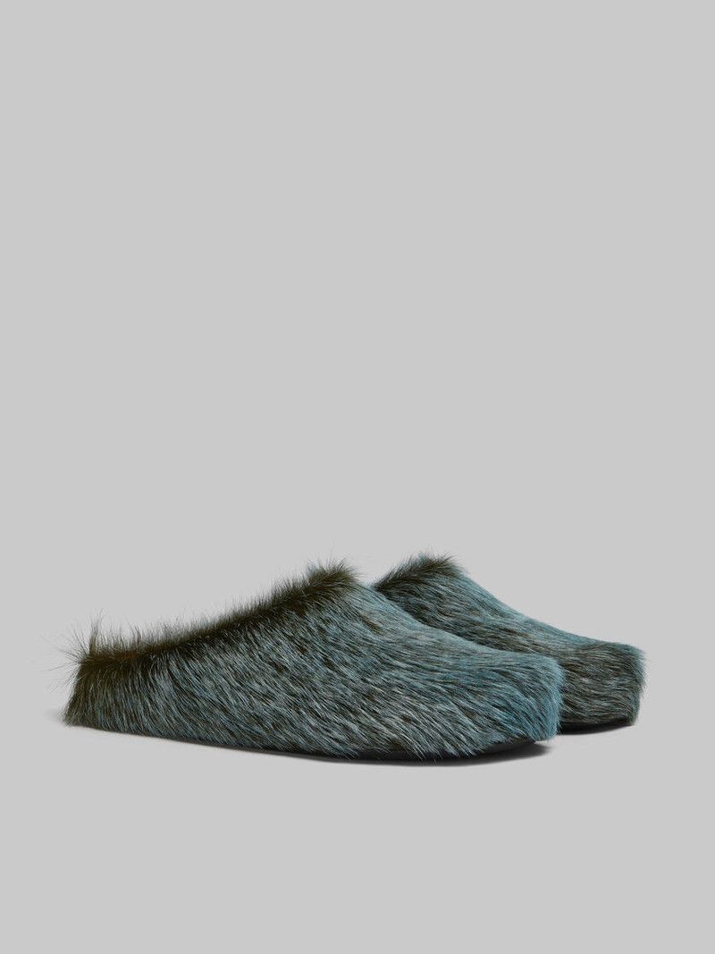 Marni o1w1db10426 Long-Haired Calfskin in Blue Size US 10 / EU 43 - 2 Thumbnail