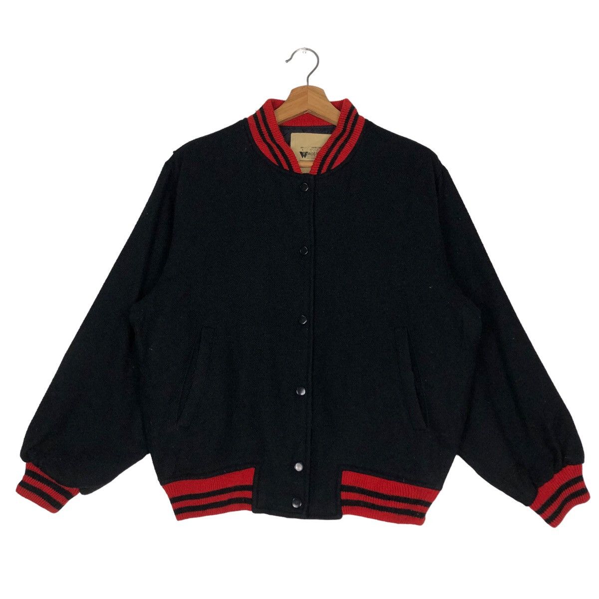 Vintage 🔥90’s Vintage Varsity Jacket Words Worth Japan Issey Miyake Size US L / EU 52-54 / 3 - 1 Thumbnail