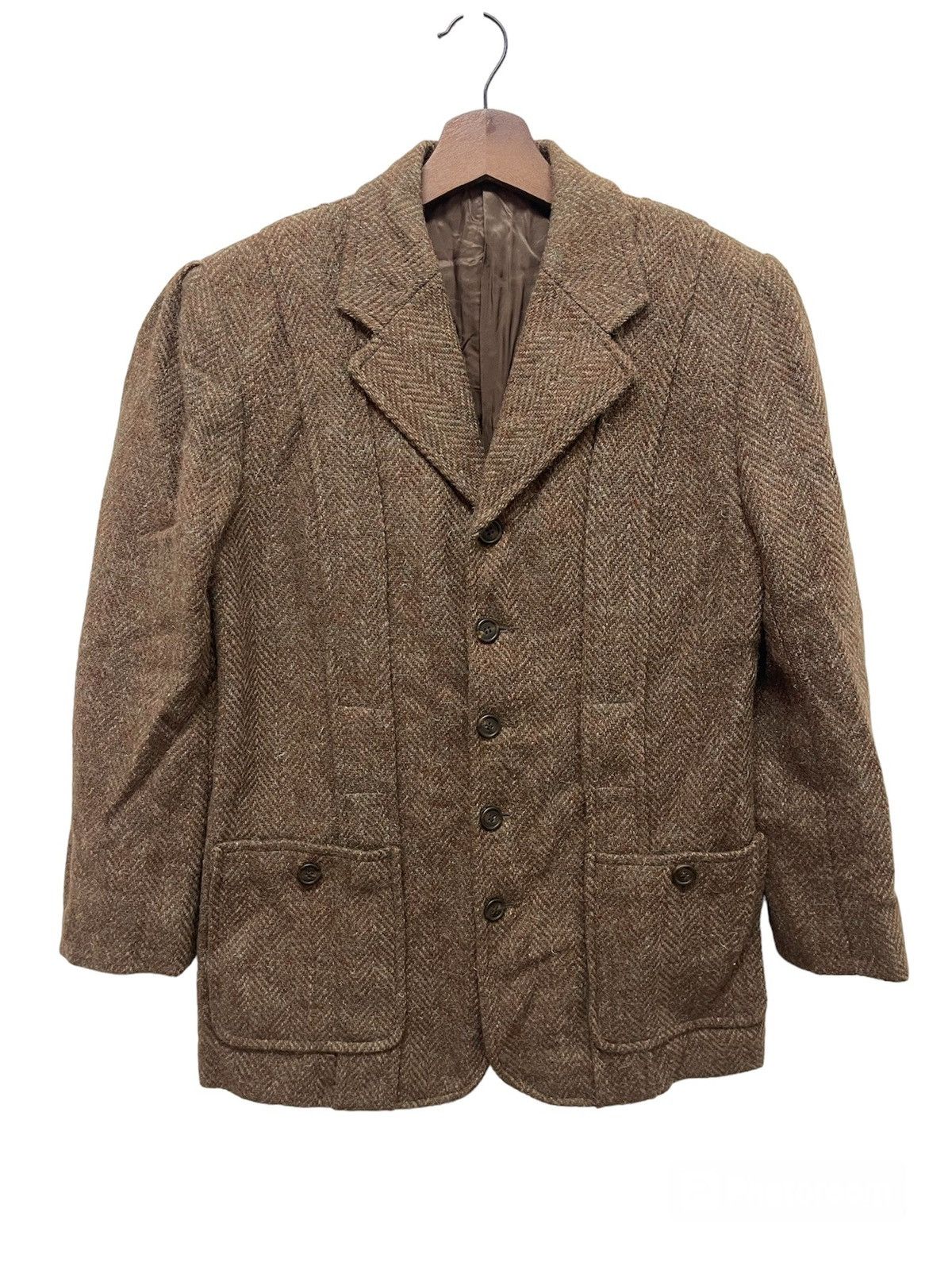 Ralph Lauren VINTAGE 80’s RALPH LAUREN TWEED WOOL JACKET Size US M / EU 48-50 / 2 - 1 Thumbnail