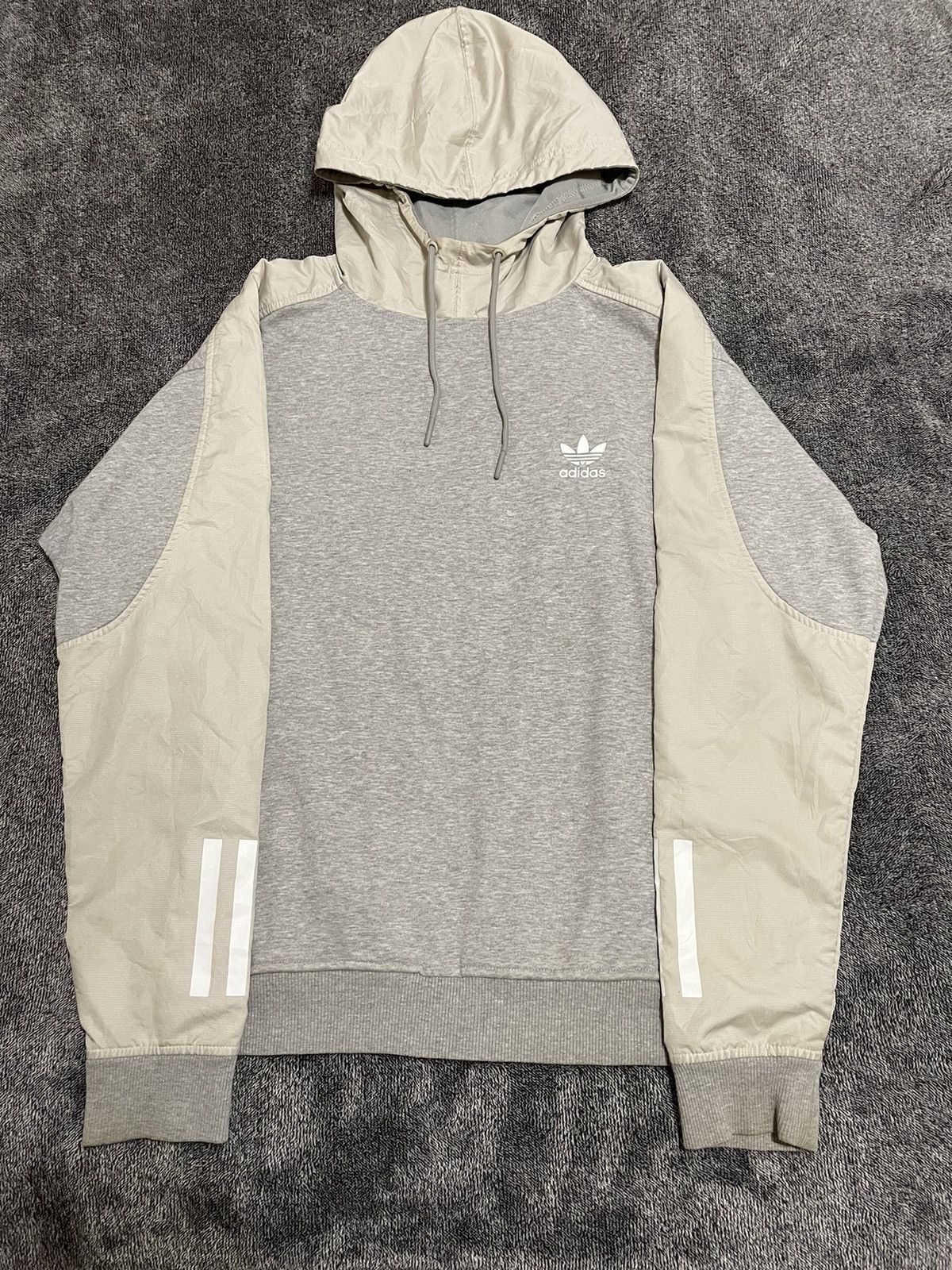 Adidas Adidas 3 Stripes Gray Pullover Hoodie Jacket Men's Size S Size US S / EU 44-46 / 1 - 1 Thumbnail