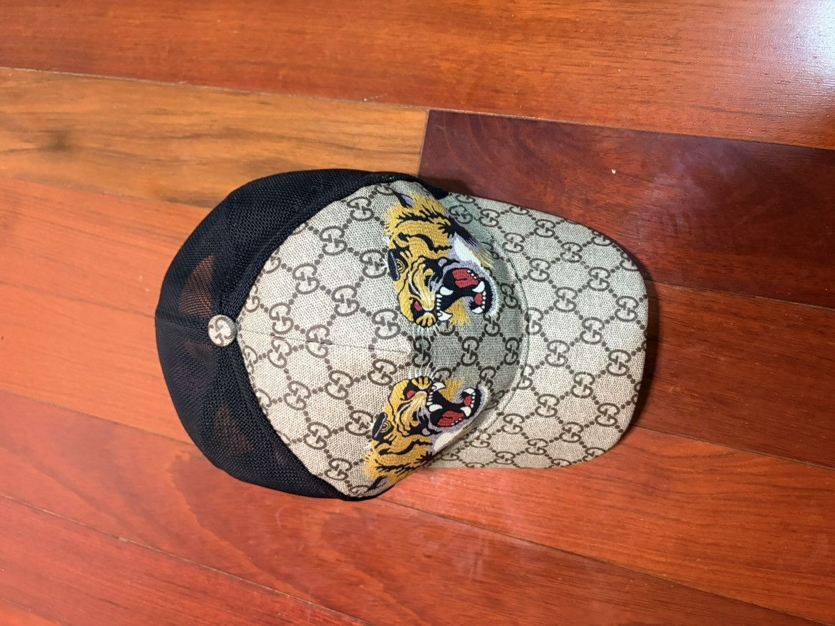 Gucci Tigers print GG Supreme baseball hat XXL Size ONE SIZE - 2 Thumbnail