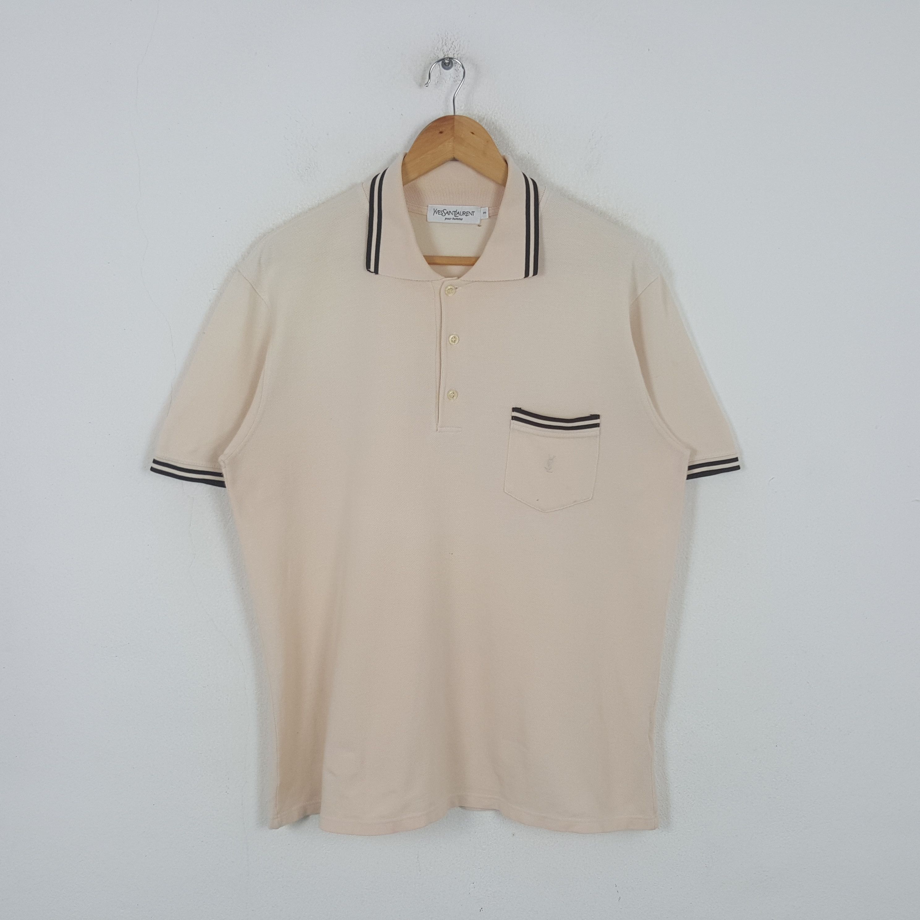 Yves Saint Laurent Vintage Yves Saint Laurent Designer Brand Polos RR12 Size US L / EU 52-54 / 3 - 1 Thumbnail