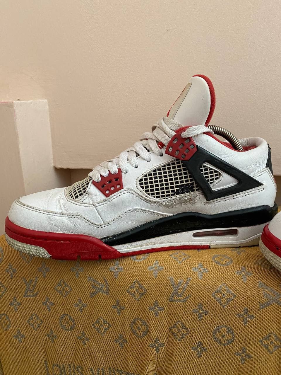 Jordan Brand × Nike × Vintage 📌Nike Air Jordan 4 Retro “Fire Red” 2012 Sneakers 308497-110 Size US 8.5 / EU 41-42 - 6 Thumbnail