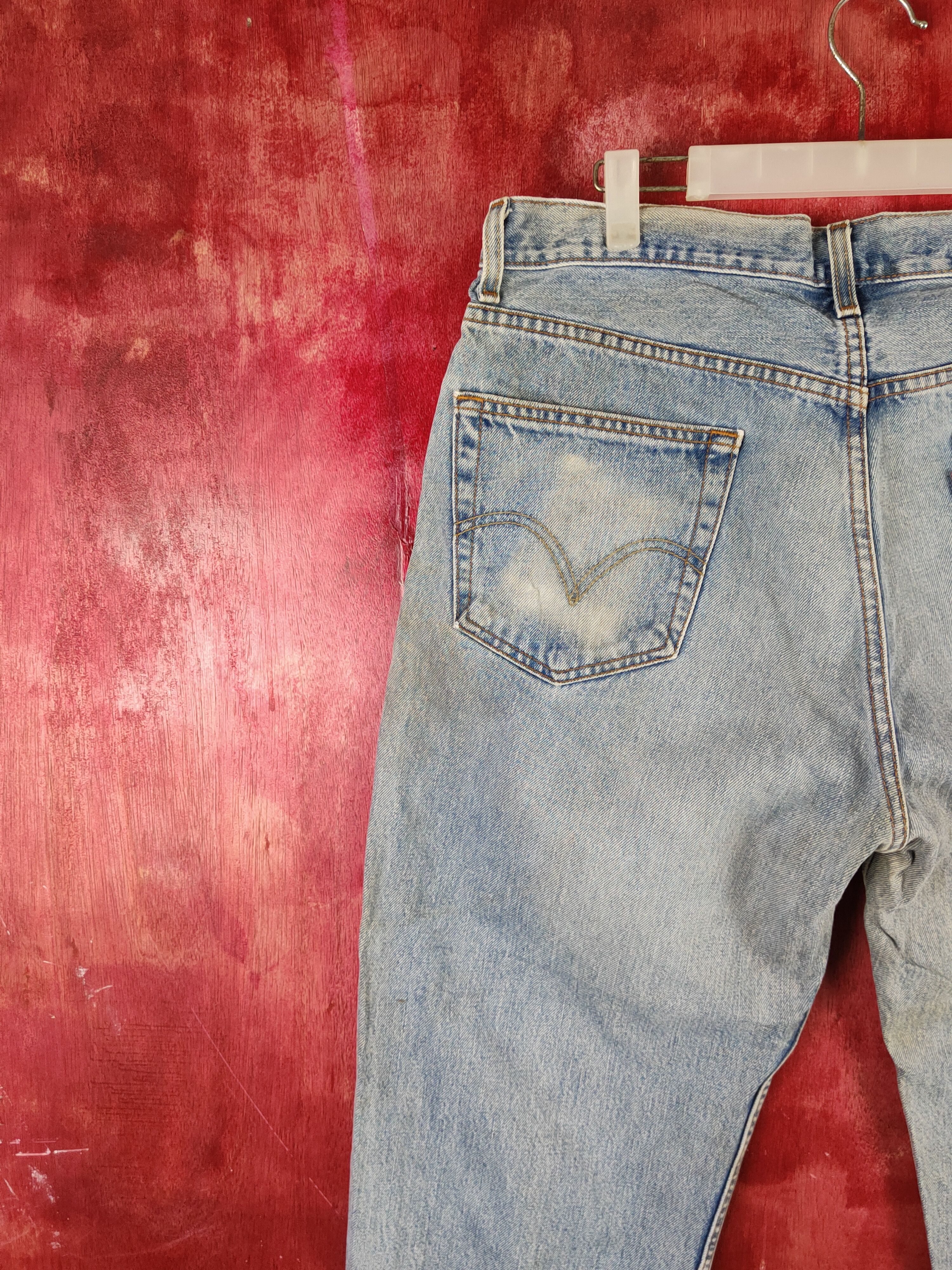 Japanese Brand × Levi's Levi's Blue Faded Distressed Ripped Jeans #S1833 Size US 36 / EU 52 - 10 Thumbnail