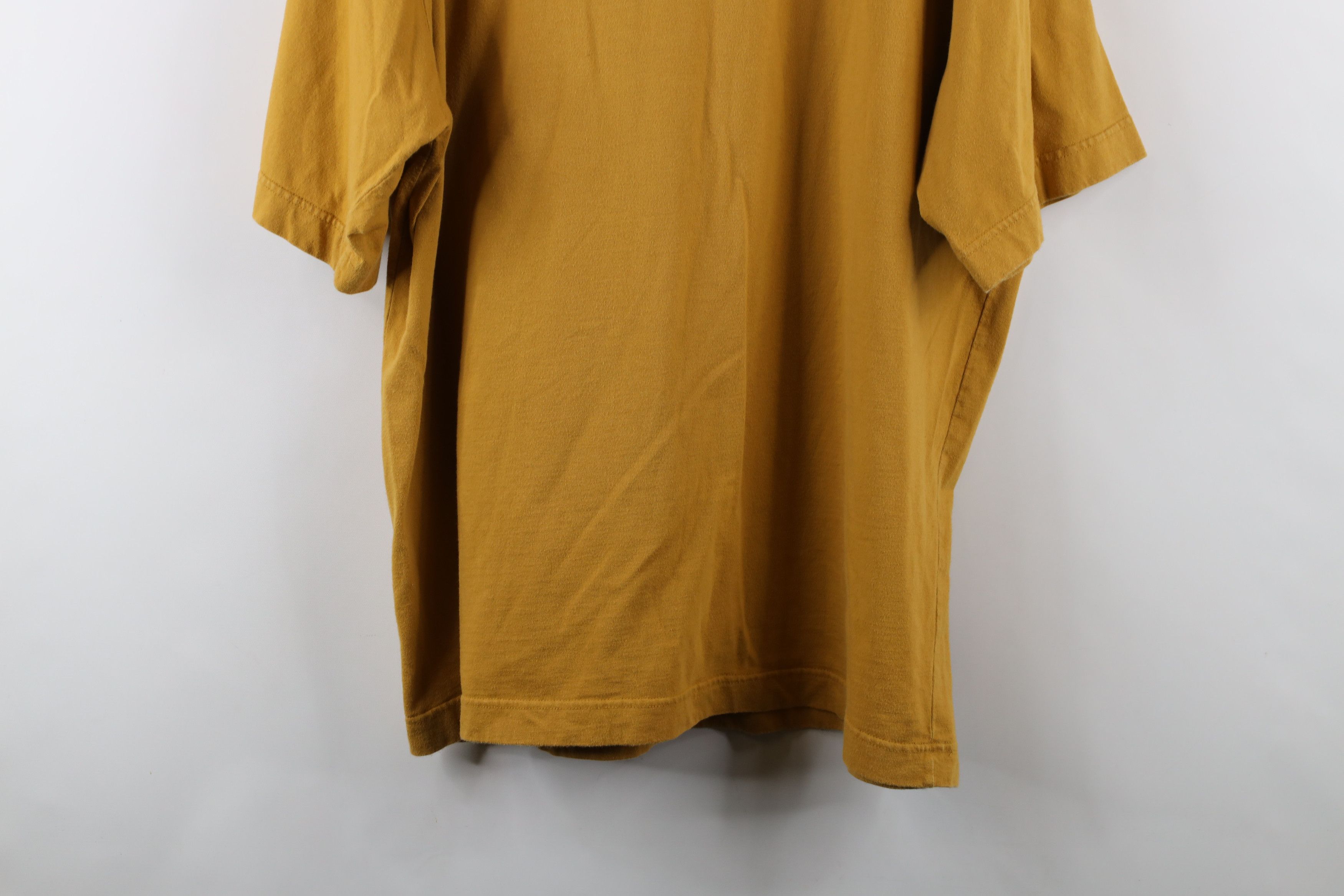 Vintage Vintage 90s Streetwear Fit Pocket T-Shirt Yellow Cotton Size US XL / EU 56 / 4 - 14 Thumbnail