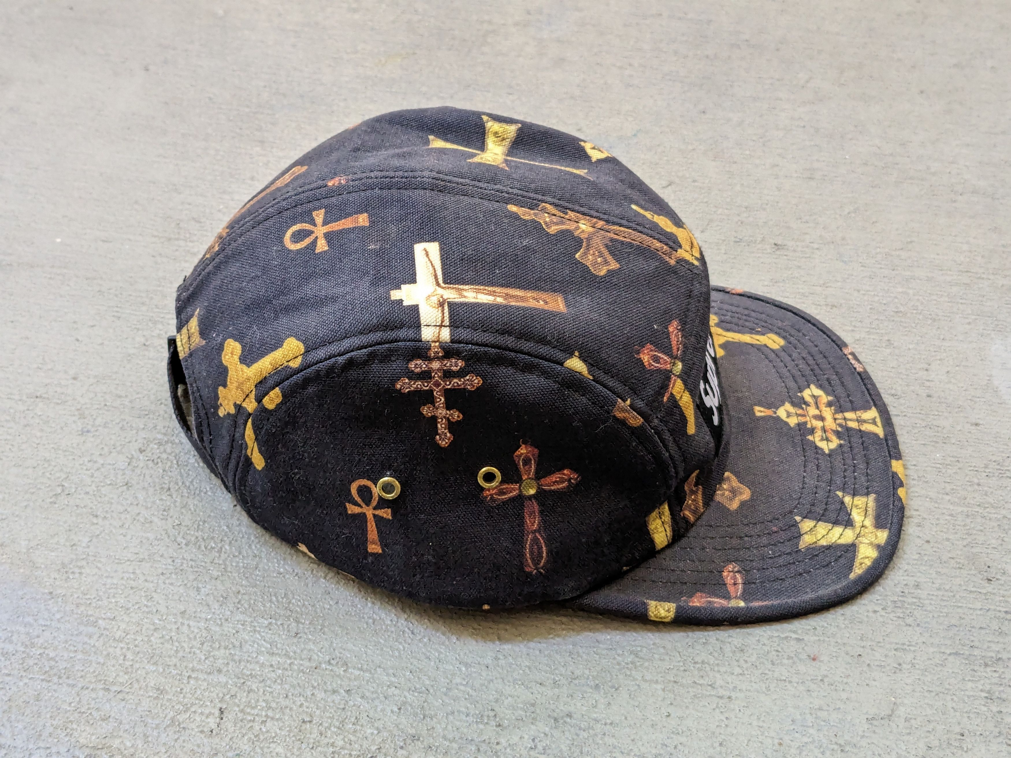 Supreme Supreme Crosses Camp Hat Black SS/13 Bogo Box Logo Size ONE SIZE - 6 Thumbnail