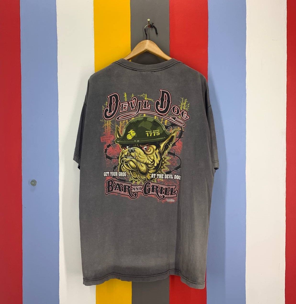 Other 2007 DEVIL DOG Crew Neck T Shirt #2263/19 Size US XL / EU 56 / 4 - 1 Thumbnail