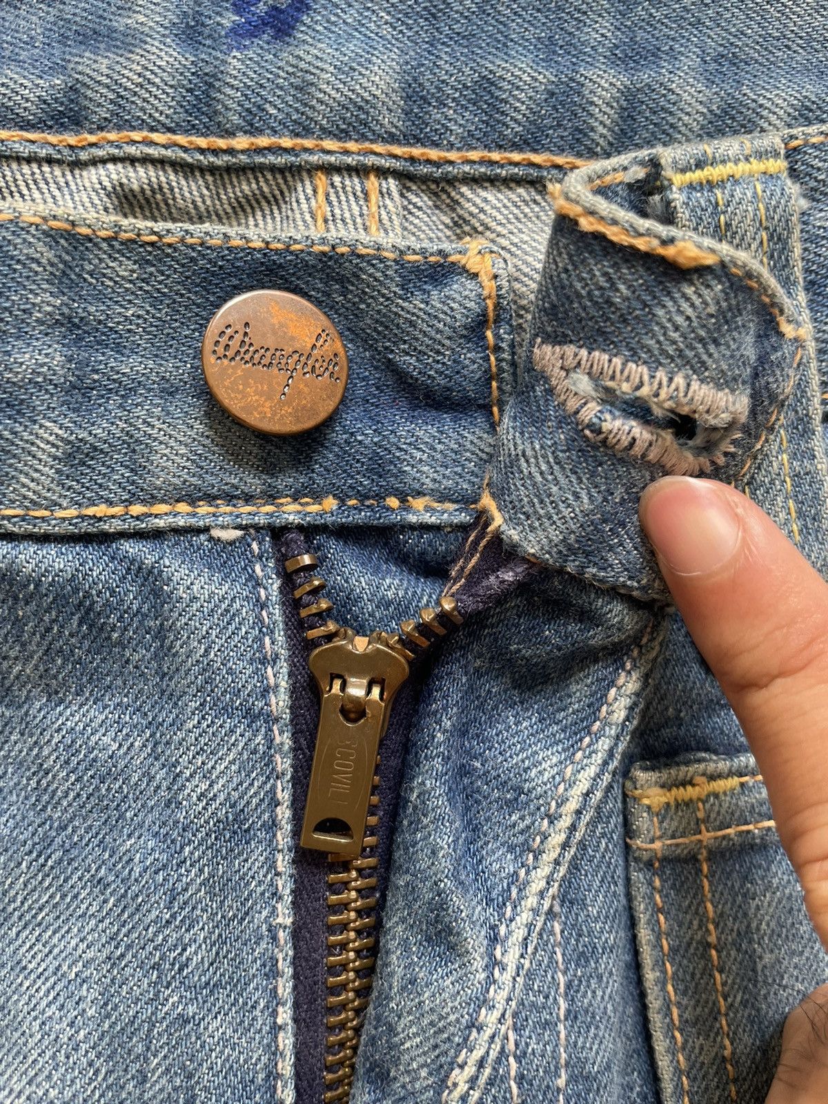 Wrangler Vintage 70s-80s Wrangler Bell Bottom Flare Jeans Size US 30 / EU 46 - 7 Thumbnail