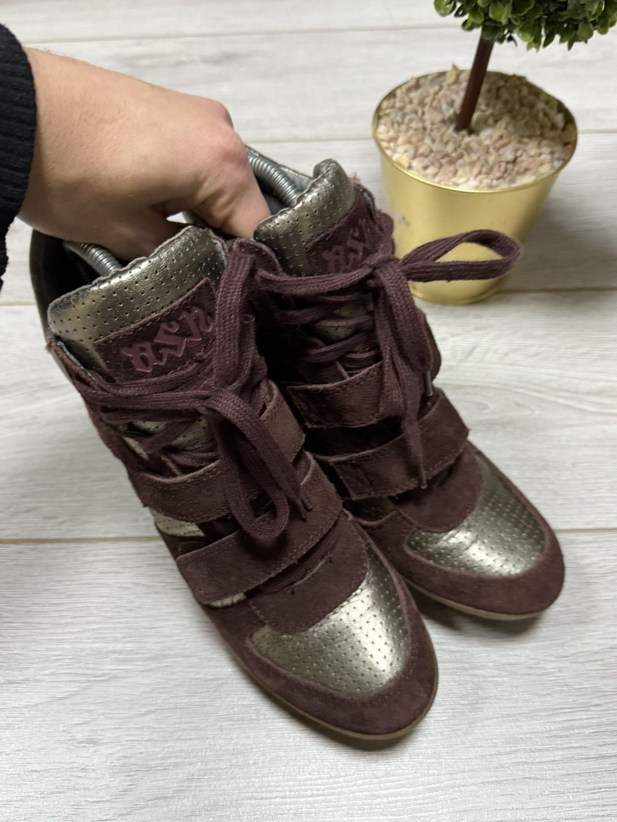 ASH ASH suede Isabel Marant style high sneakers boots vintage Size US 7 / IT 37 - 5 Thumbnail