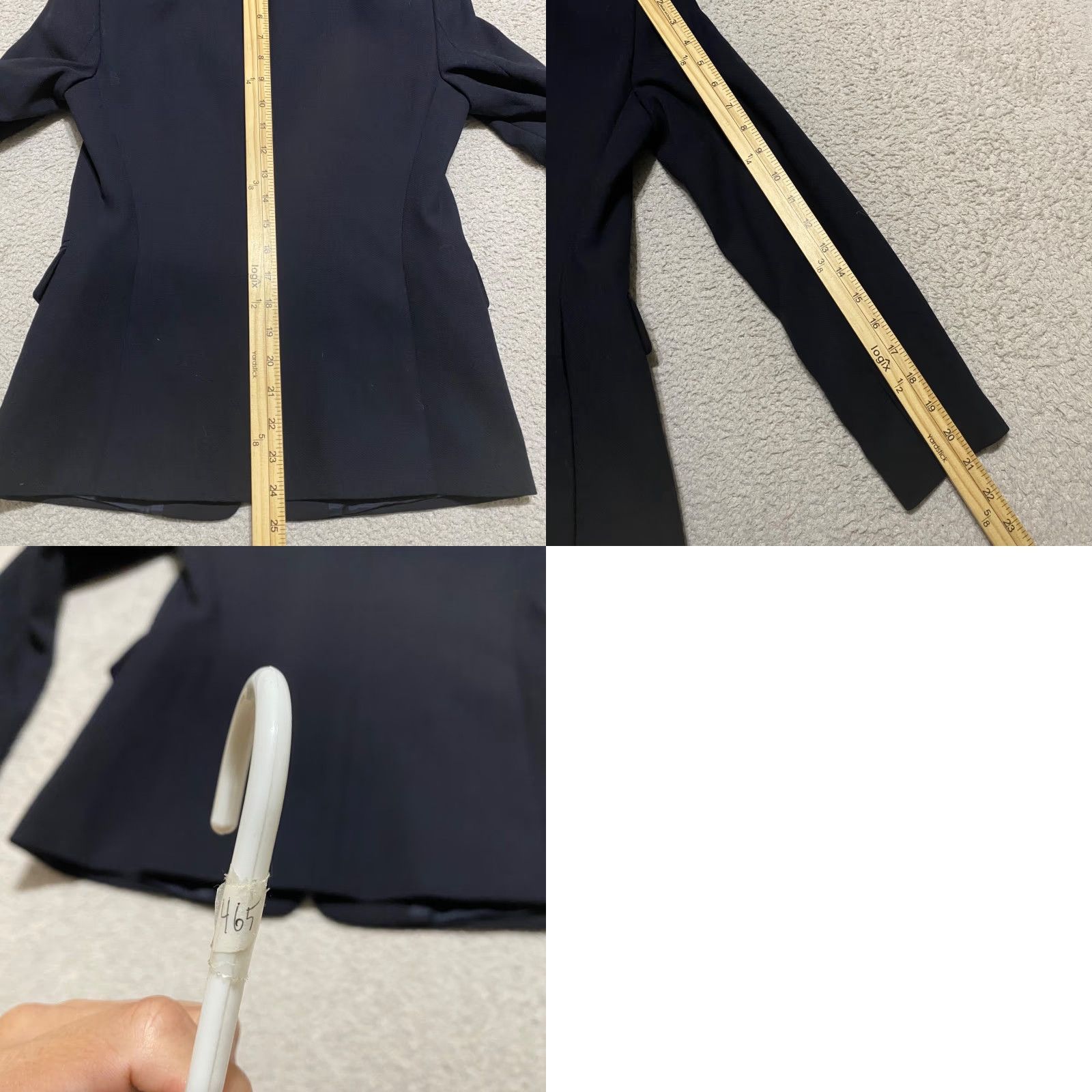 J.Crew J.CREW Blazer Womens Jacket 0 Blue Wool Long Sleeve Button Lined Office Fall Winter Spring Size XS / US 0-2 / IT 36-38 - 8 Thumbnail