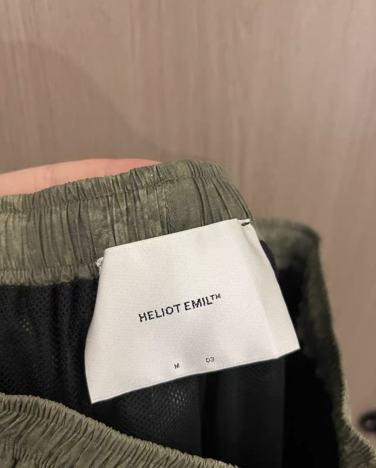 Heliot Emil HE Nylon Camouflage Reflective Drawstring Cargo Pants Size US 33 - 8 Thumbnail