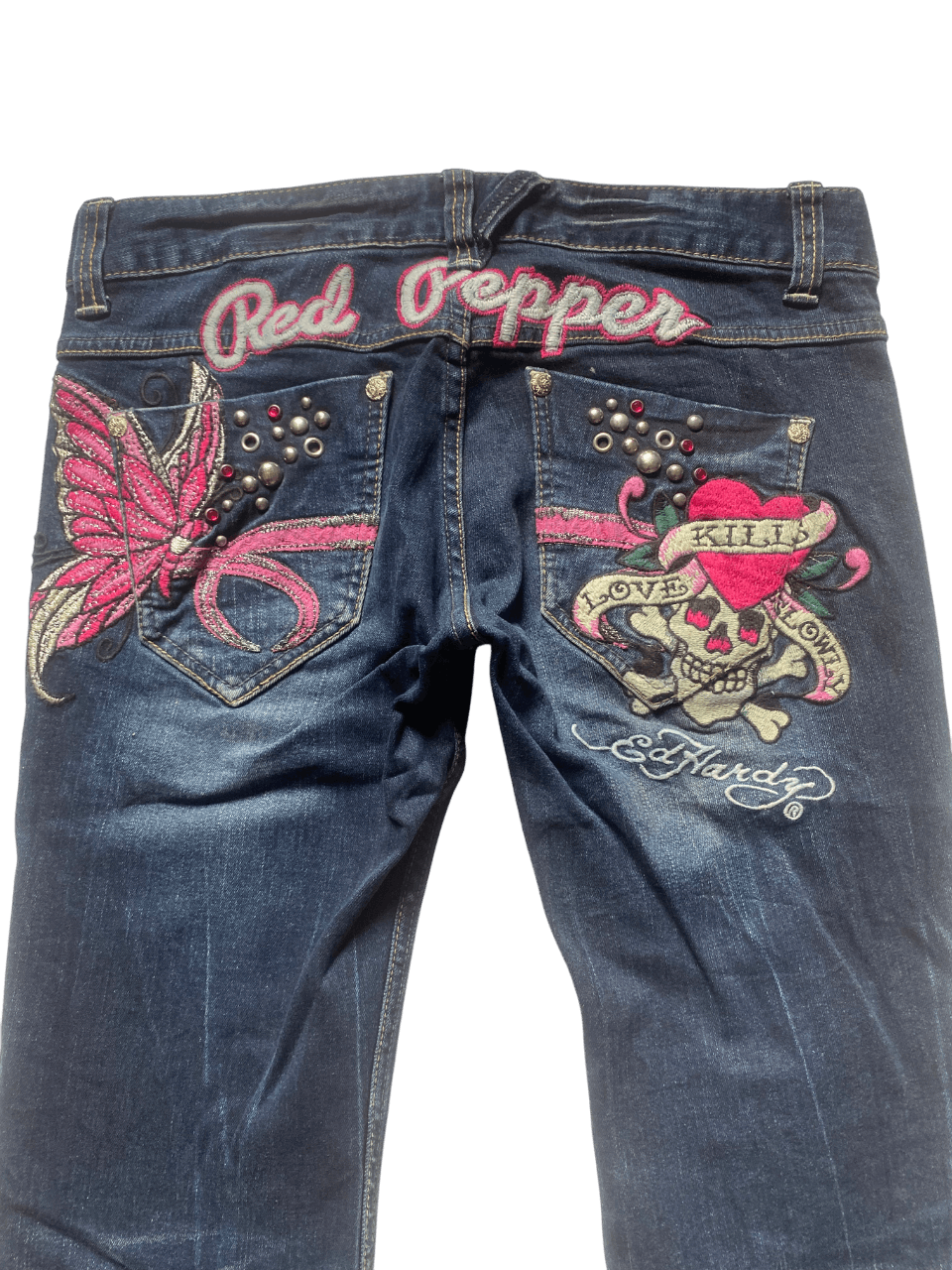 Ed Hardy Ed Hardy Christian Audiger X Red Pepper Jeans Size 32" / US 10 / IT 46 - 3 Thumbnail