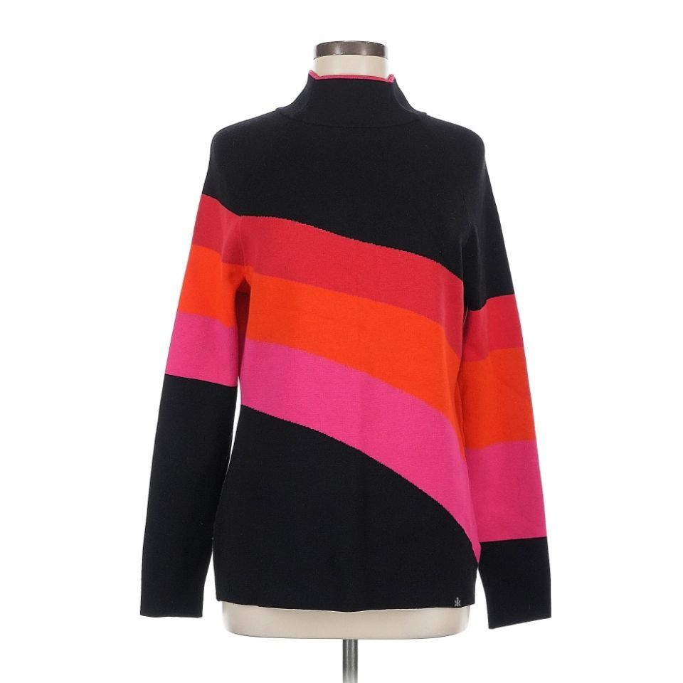Other NWT Krimson Klover Cochran 1/4 Zip Sweater Black Color Block Size L / US 10 / IT 46 - 2 Thumbnail