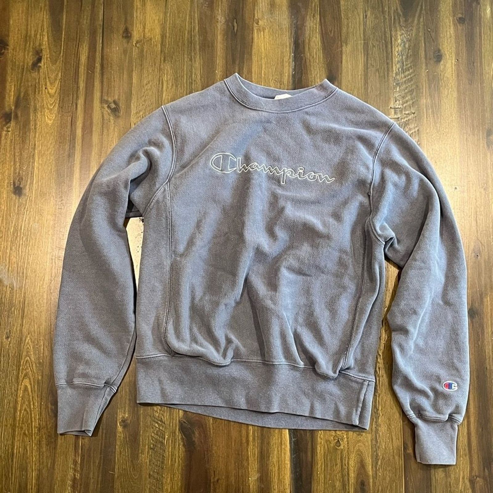 Champion Champion Reverse Weave Gray Pullover Sweatshirt Youth Size S Size US S / EU 44-46 / 1 - 1 Thumbnail