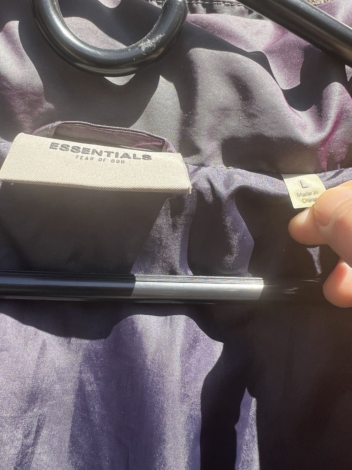 Essentials × Fear of God Purple/Iridescent FEAR OF GOD x ESSENTIALS Puffer Jacket Size US L / EU 52-54 / 3 - 2 Thumbnail