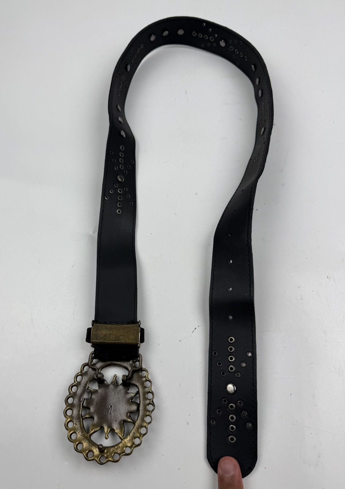 Japanese Brand nice design studded belt tc53 Size 32 - 7 Thumbnail