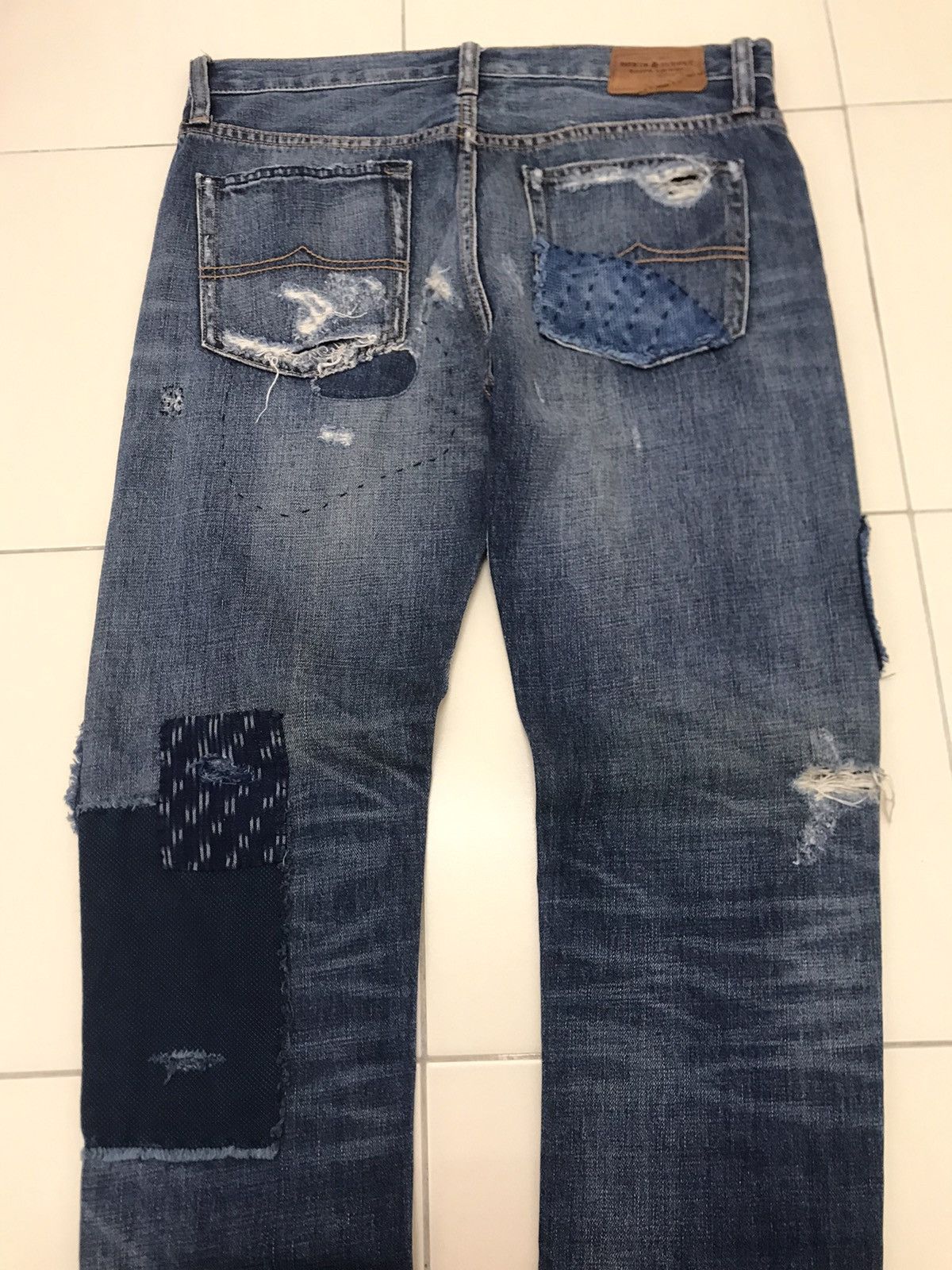 Denim & Supply Ralph Lauren Denim & Supply Ralph Lauren Sashiko Boro Patchwork Jeans Size US 31 - 6 Thumbnail