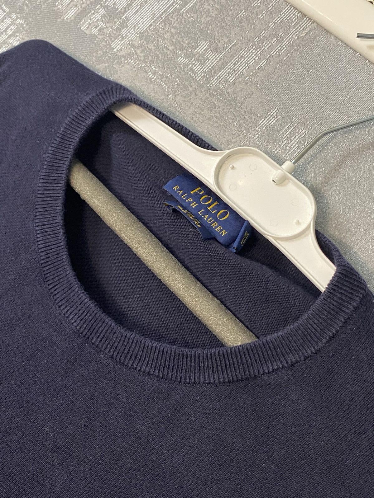 Polo Ralph Lauren × RRL Ralph Lauren × Ralph Lauren Polo Ralph Lauren Sweater Mens Dark Blue RRL Lauren Size US L / EU 52-54 / 3 - 3 Thumbnail