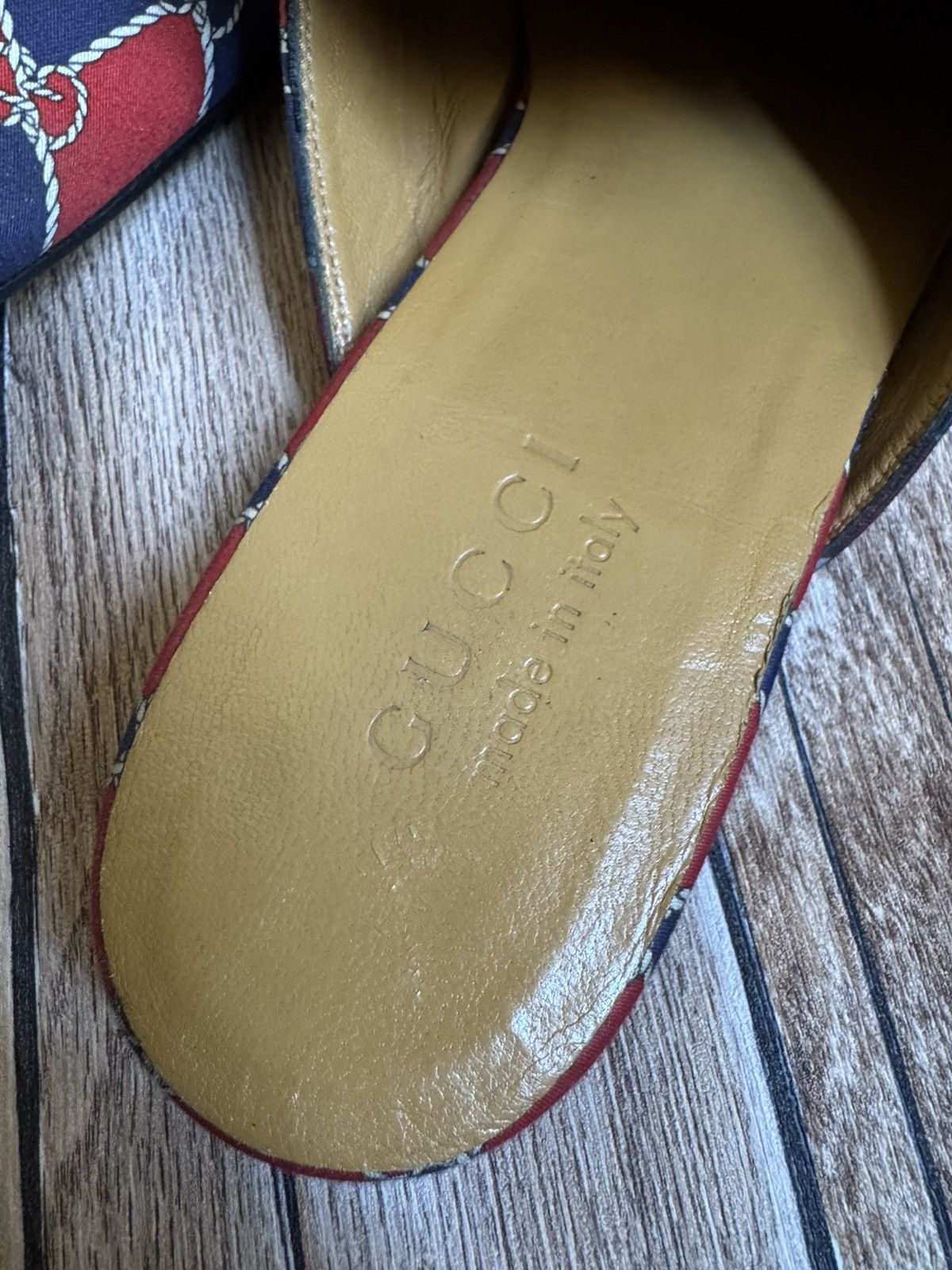 Gucci Rhombus Royal princetown mules Size US 8.5 / EU 41-42 - 11 Thumbnail