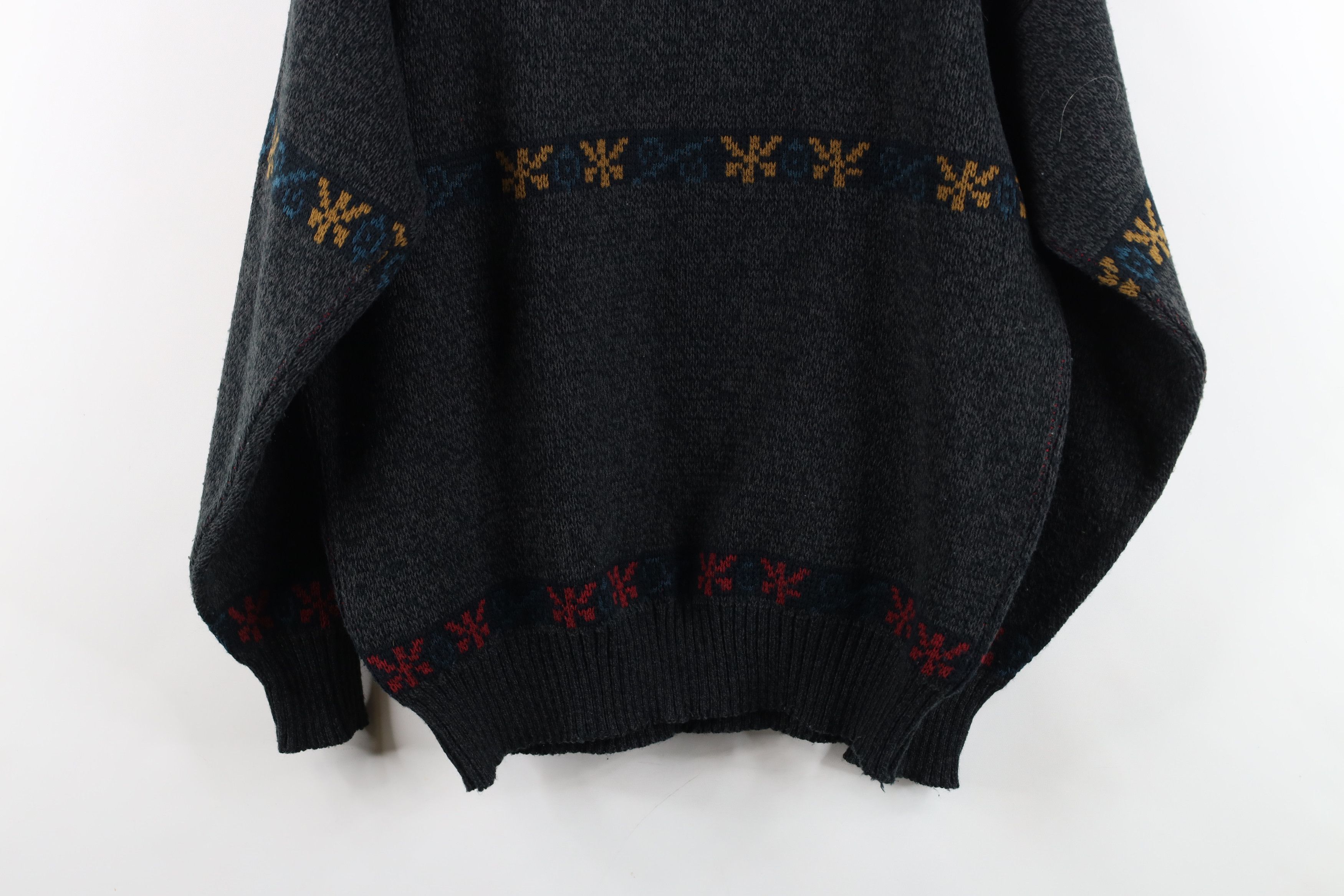 Vintage Vintage 90s Streetwear Fair Isle Knit Crewneck Sweater Size US L / EU 52-54 / 3 - 9 Thumbnail
