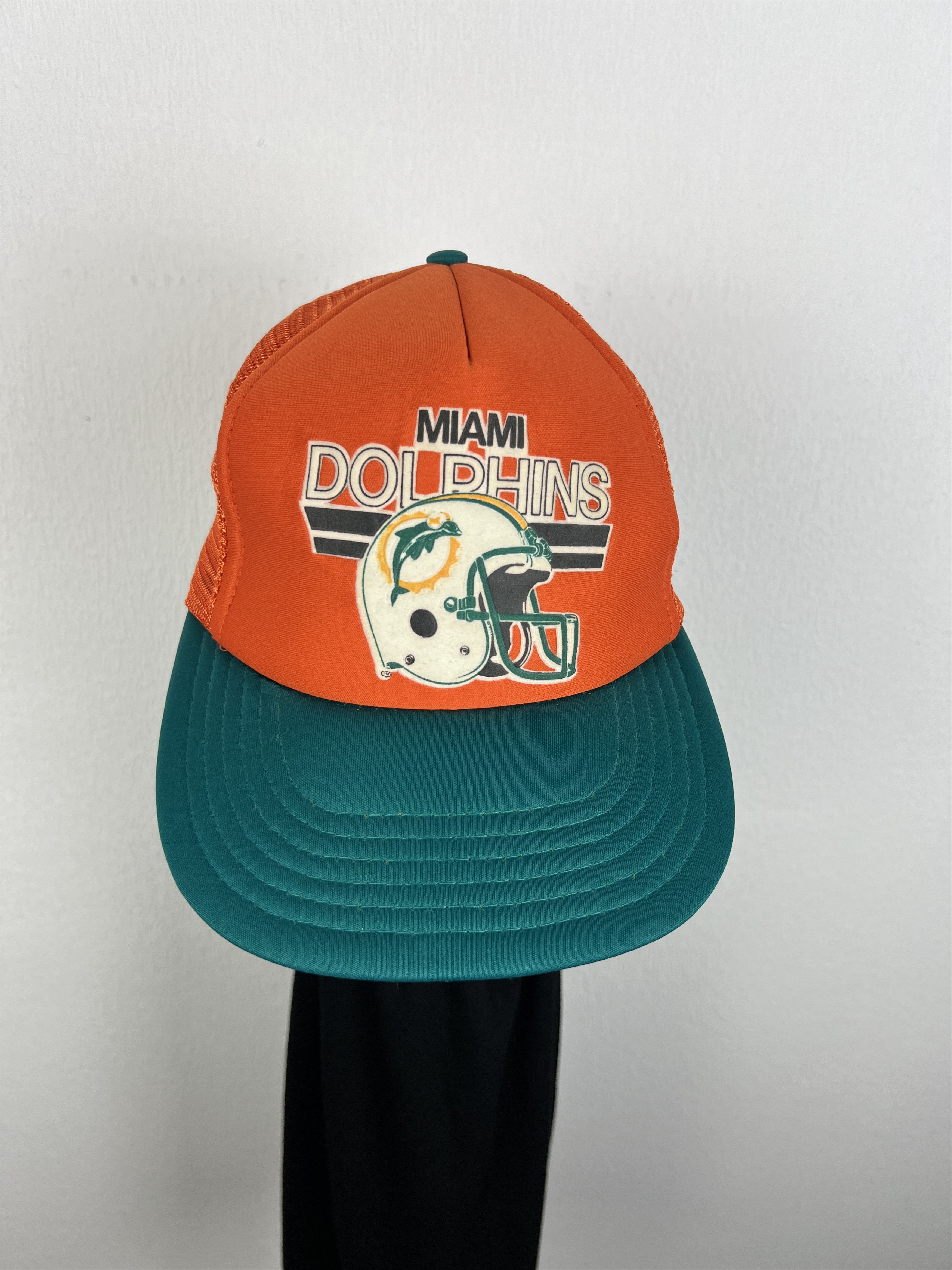 Vintage Miami 90's Miami Dolphins Snapback Hat Cap Rare NFL Big Logo Size ONE SIZE - 2 Thumbnail