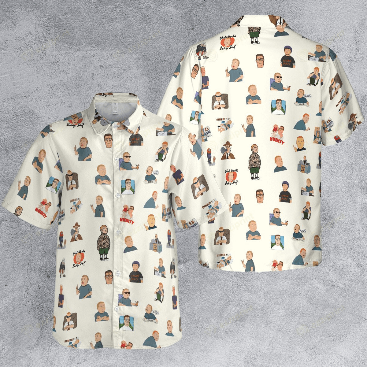 The Unbranded Brand Bobby Hill King Of The Hill Pattern Button Down Shirt Size US L / EU 52-54 / 3 - 4 Thumbnail