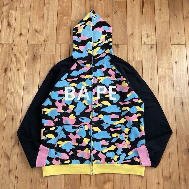 Bape BAPE Multi Camo Full Zip Hoodie cotton candy camo NIGO APE Size US L / EU 52-54 / 3 - 1 Thumbnail