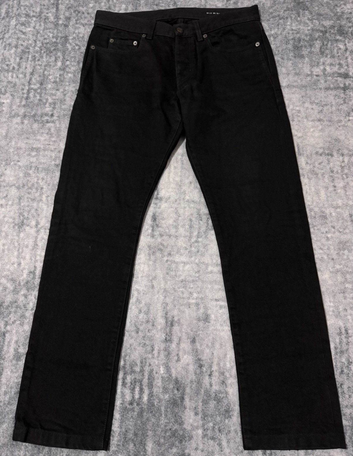 Saint Laurent Paris Saint Laurent (SLP) 21FW Black Basic Denim Jeans Size US 30 / EU 46 - 1 Thumbnail