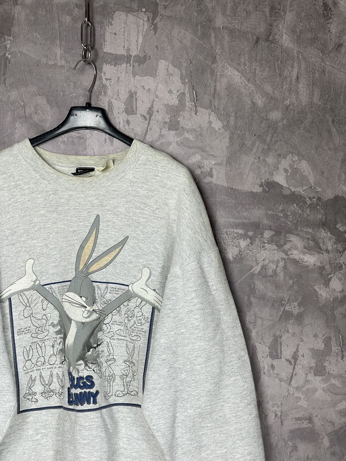 Vintage × Warner Bros Vintage 90s WARNER BROS Bugs Bunny Sweatshirt Size US L / EU 52-54 / 3 - 5 Thumbnail