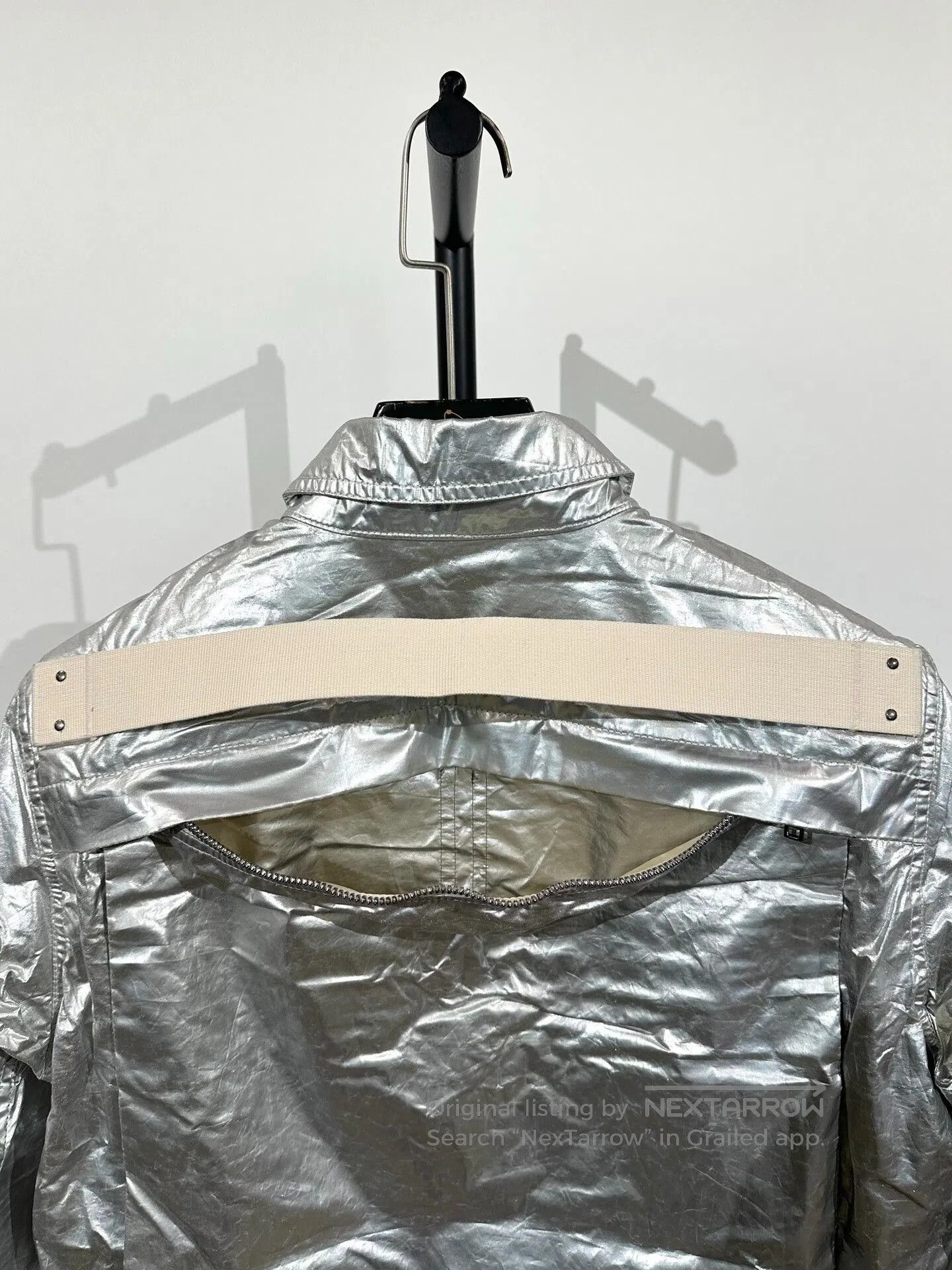 Rick Owens Drkshdw Rick Owens Drkshdw Silver Utility Jacket. Size US S / EU 44-46 / 1 - 4 Thumbnail