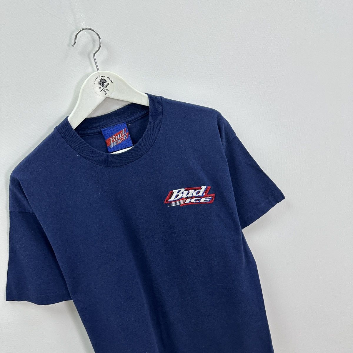 Vintage Vintage 90s Bud Ice Embroidered logo promo tee beer USA hype Size US XL / EU 56 / 4 - 4 Thumbnail