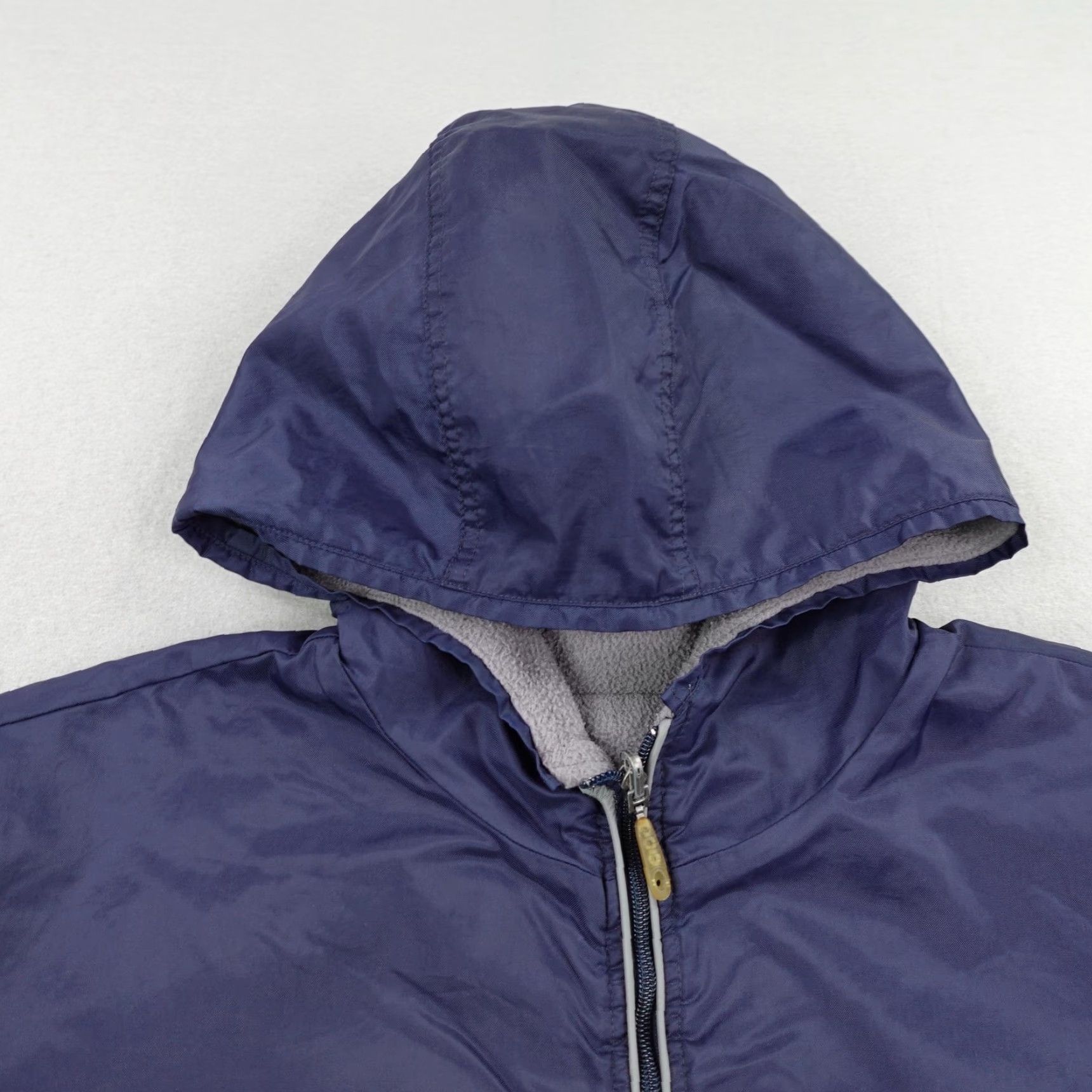 Nike VINTAGE Nike Jacket Mens 2XL Blue Gray Reversible Windbreaker Fleece Coat Y2K Size US XXL / EU 58 / 5 - 2 Thumbnail