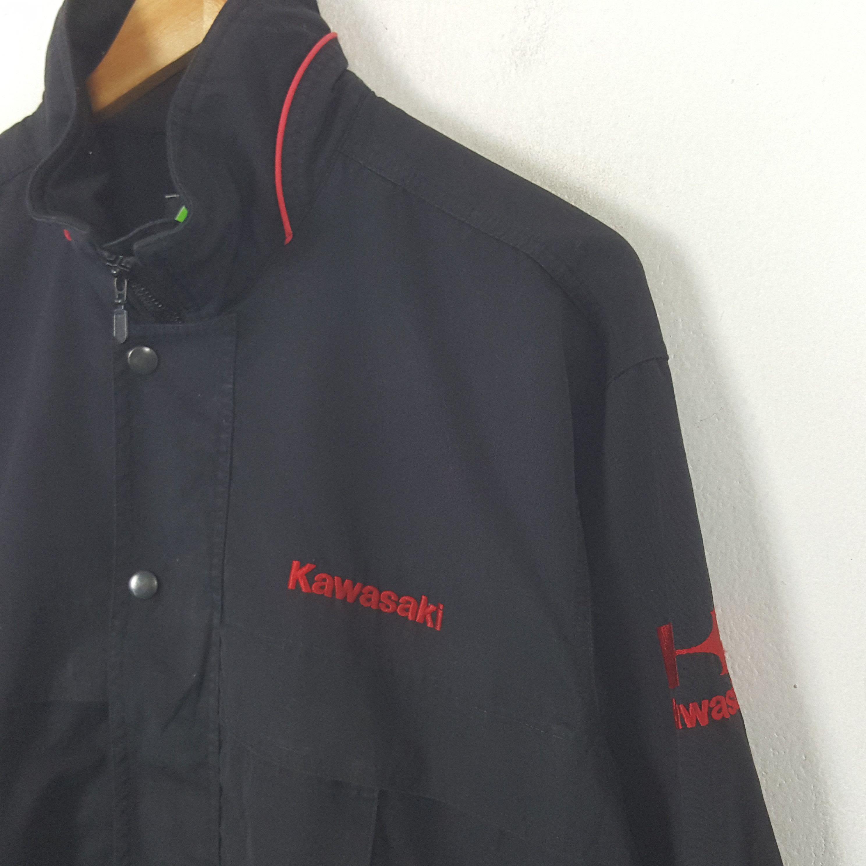 Japanese Brand × Vintage Vintage KAWASAKI Japanese Racing Motorsports Jacket C282N30 Size US L / EU 52-54 / 3 - 4 Thumbnail