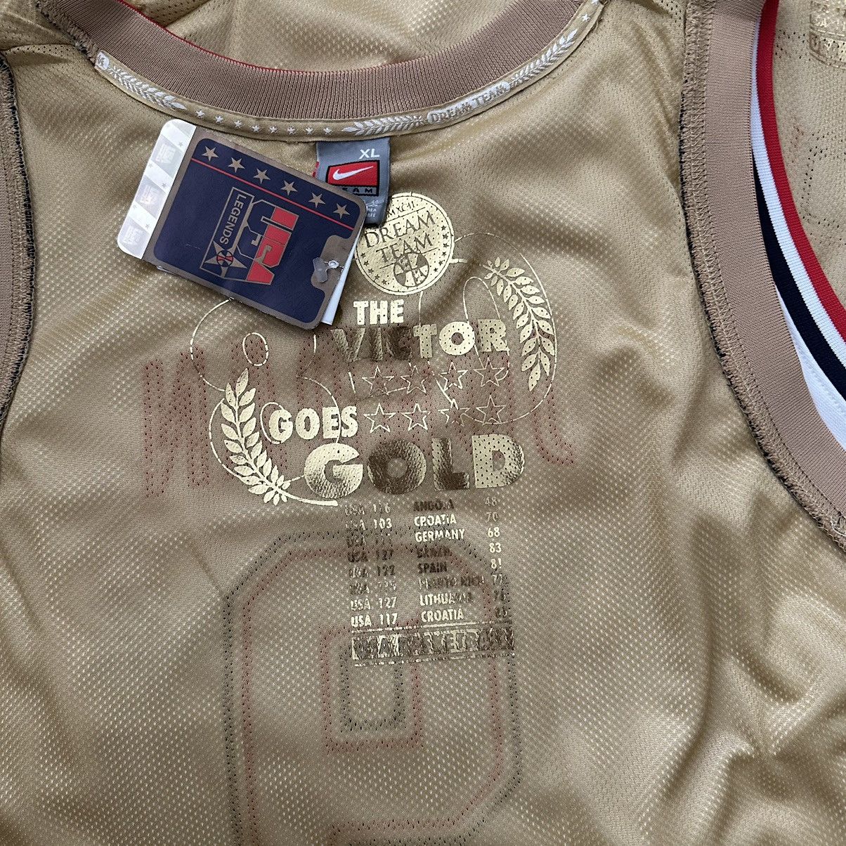 Nike × USA Olympics × Vintage Vintage Nike Team USA Dream Team Olympic Gold Jersey Bundle Size US XL / EU 56 / 4 - 6 Thumbnail