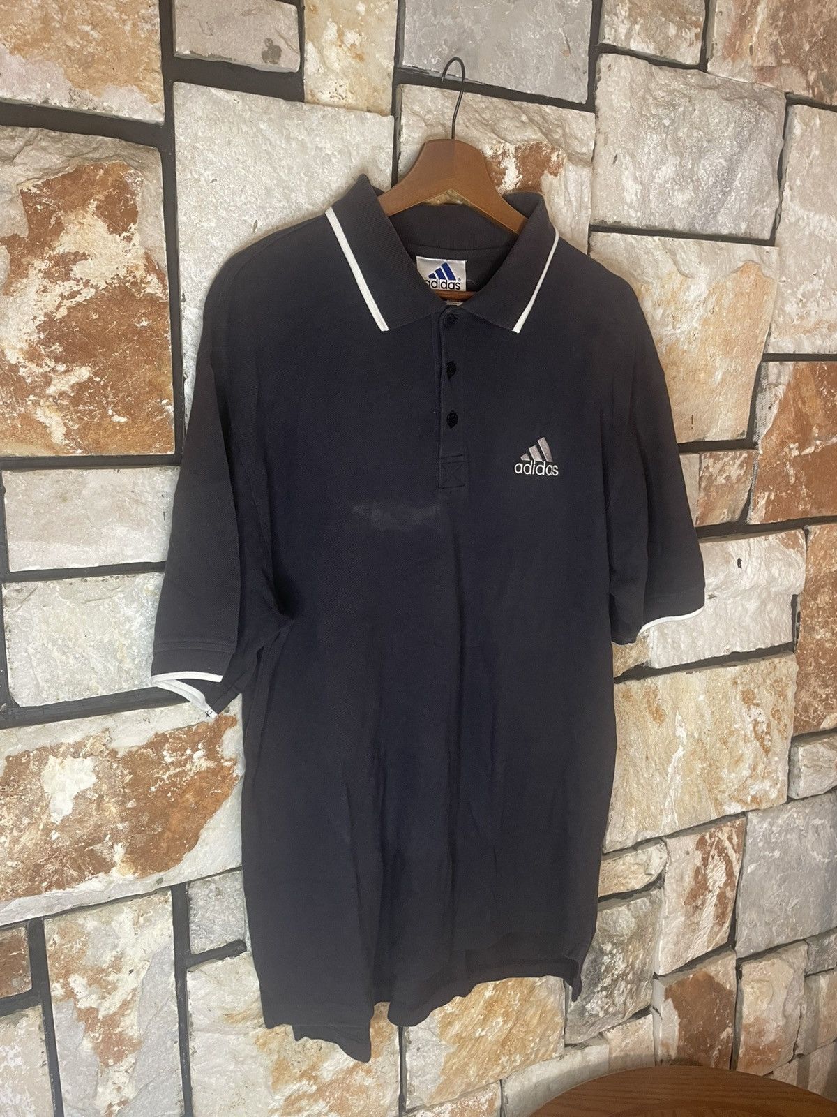 Vintage Vintage Y2K Adidas Polo Collar Tee Size US XL / EU 56 / 4 - 4 Thumbnail