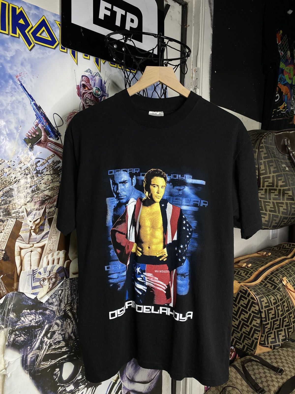 Vintage Vintage 90’s Oscar De La Hoya Rap T-Shirt Vtg Boxing Large Size US L / EU 52-54 / 3 - 2 Thumbnail