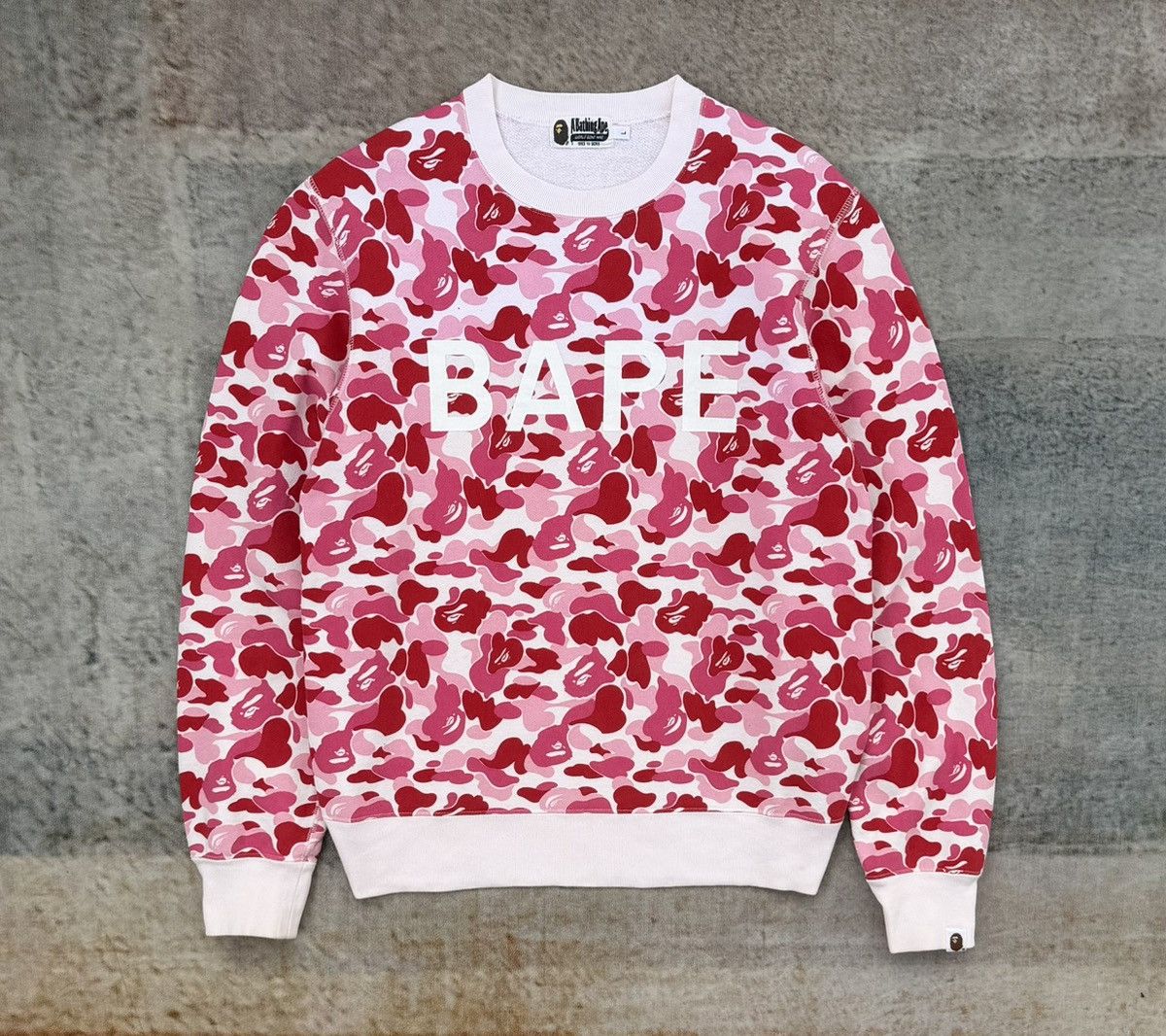 Bape BAPE ABC Camo Crewneck Pink Mens Size US L / EU 52-54 / 3 - 1 Thumbnail
