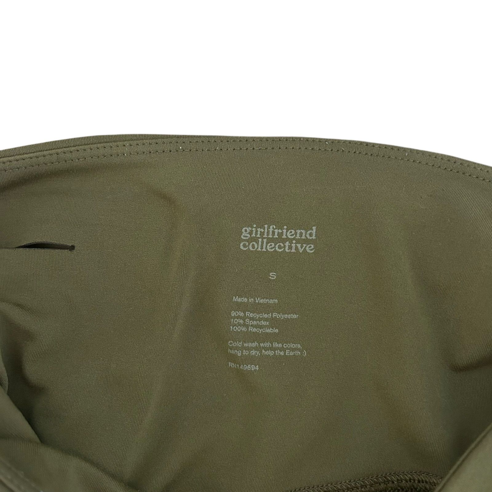 Girlfriend Collective Girlfriend Collective Green Leggings Sz S Size 27" / US 4 / IT 40 - 2 Thumbnail