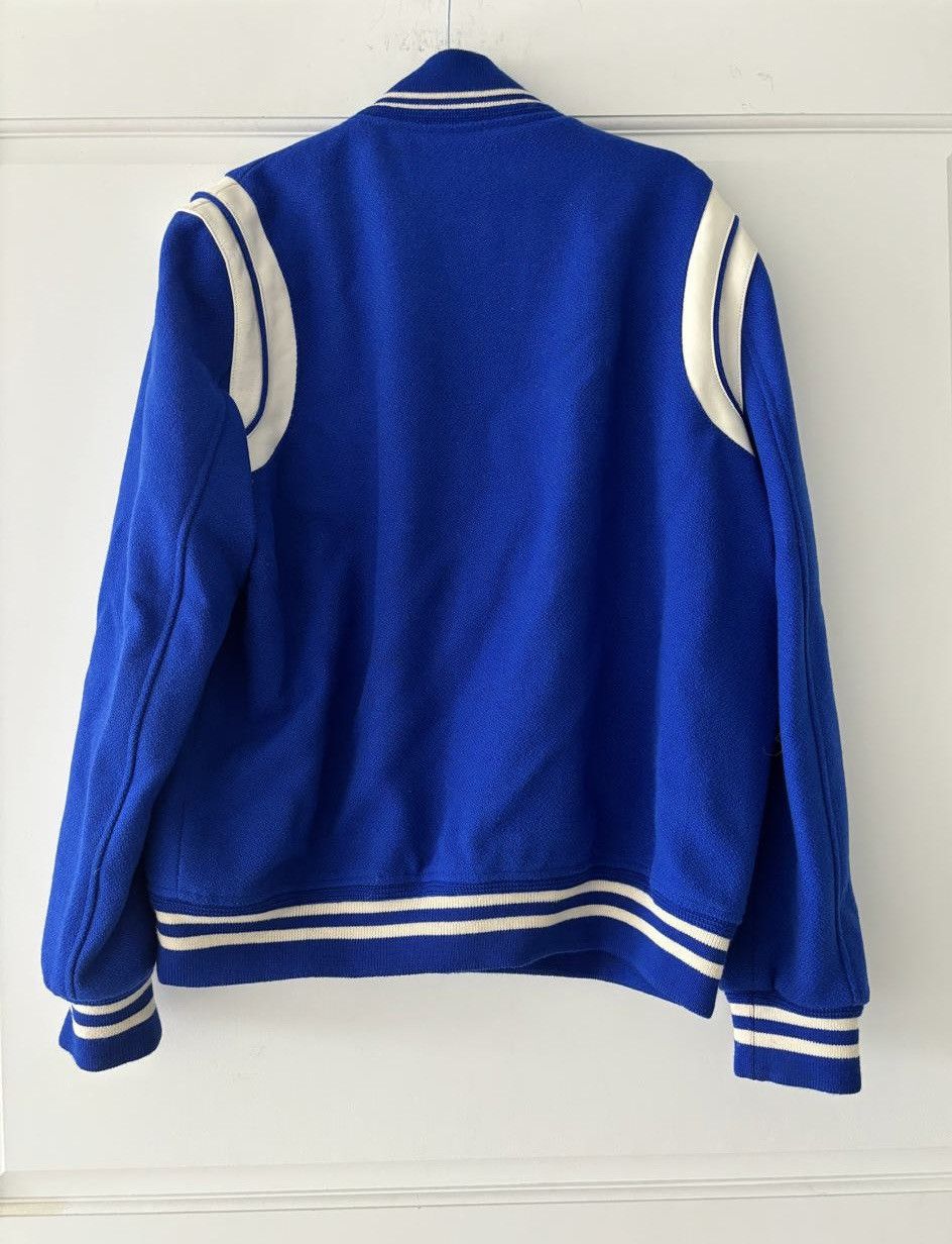 Saint Laurent Paris Saint Laurent Paris Blue Virgin Wool Teddy Bomber Jacket Size US XL / EU 56 / 4 - 2 Thumbnail